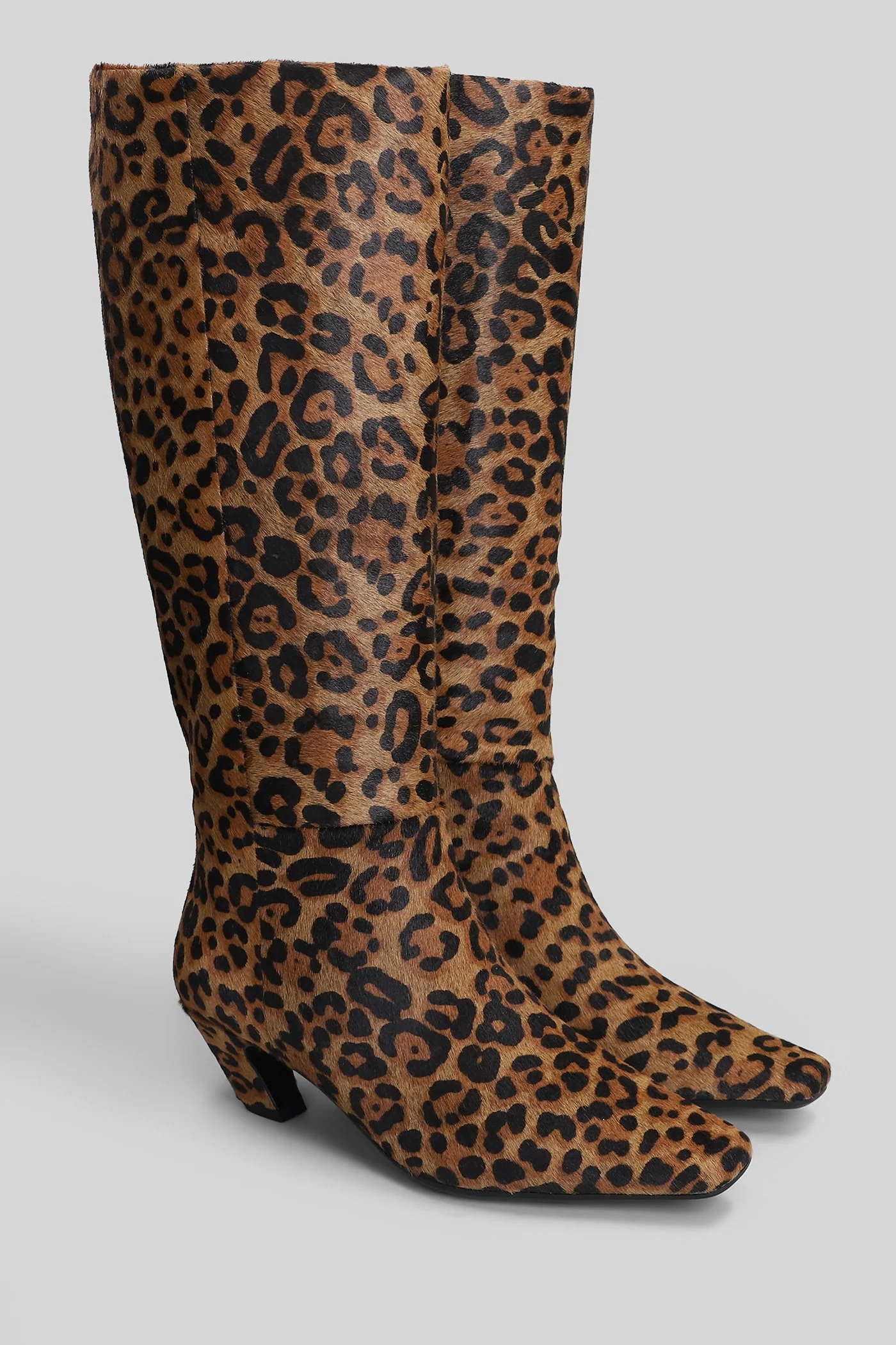 High heels boots in Animalier pony skin - Image 2