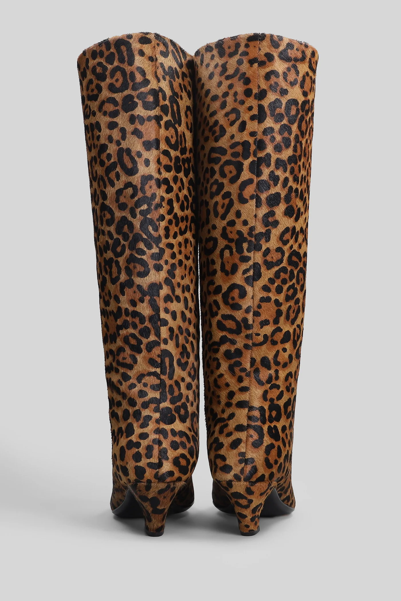 High heels boots in Animalier pony skin - Image 4