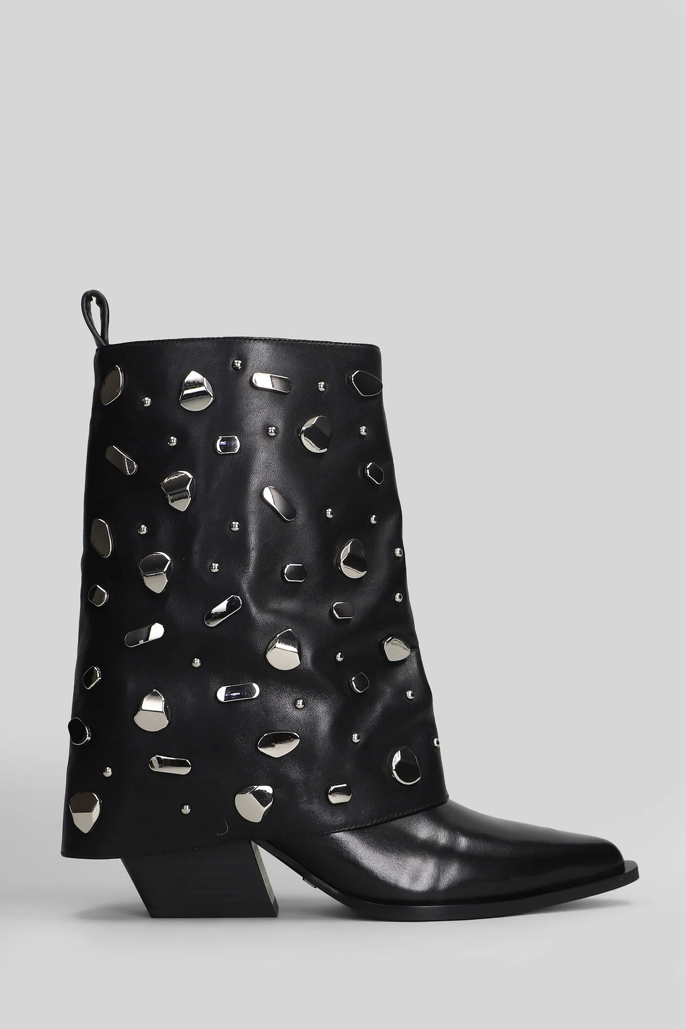 texan Ankle boots in black leather