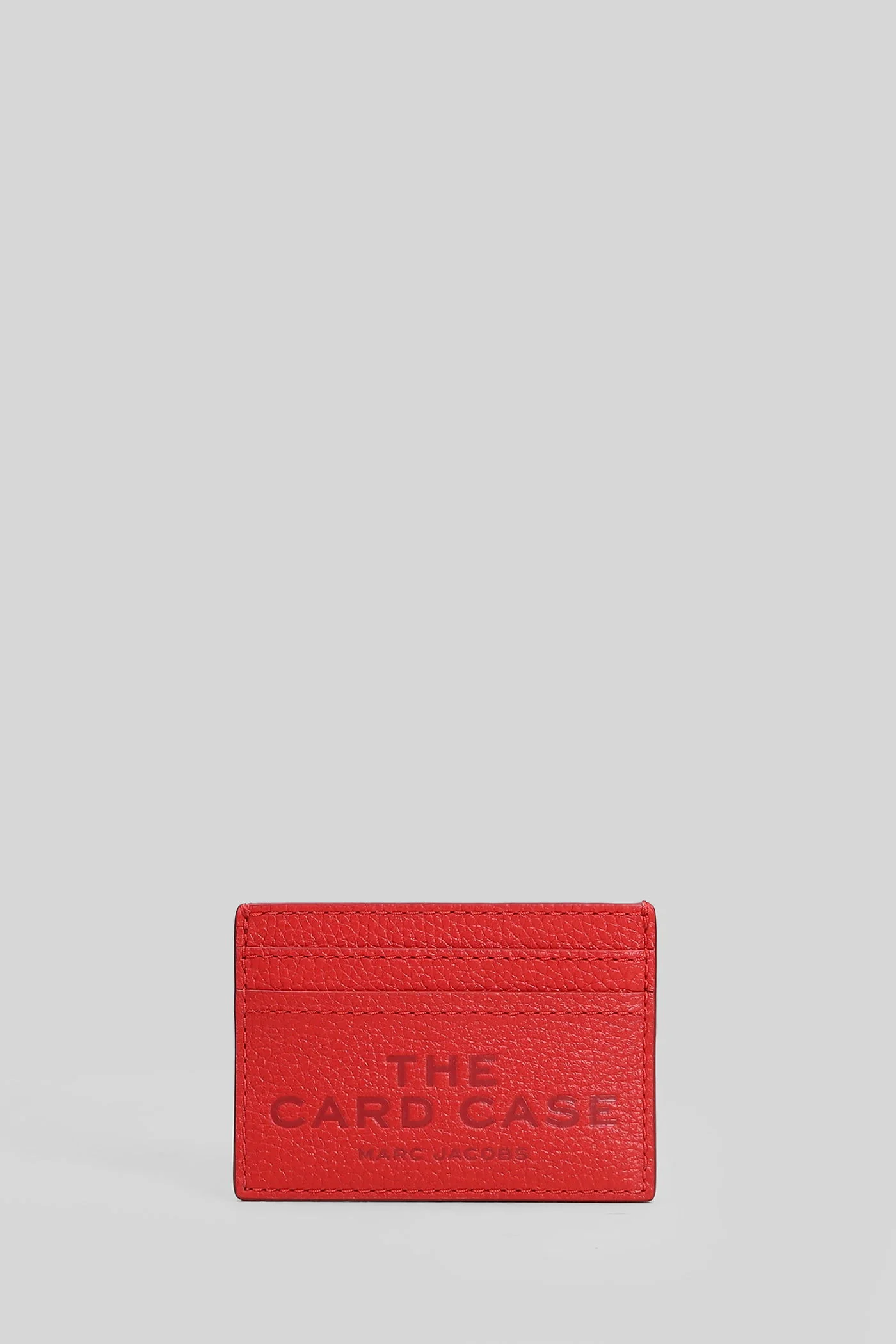 The card case Wallet in red leather