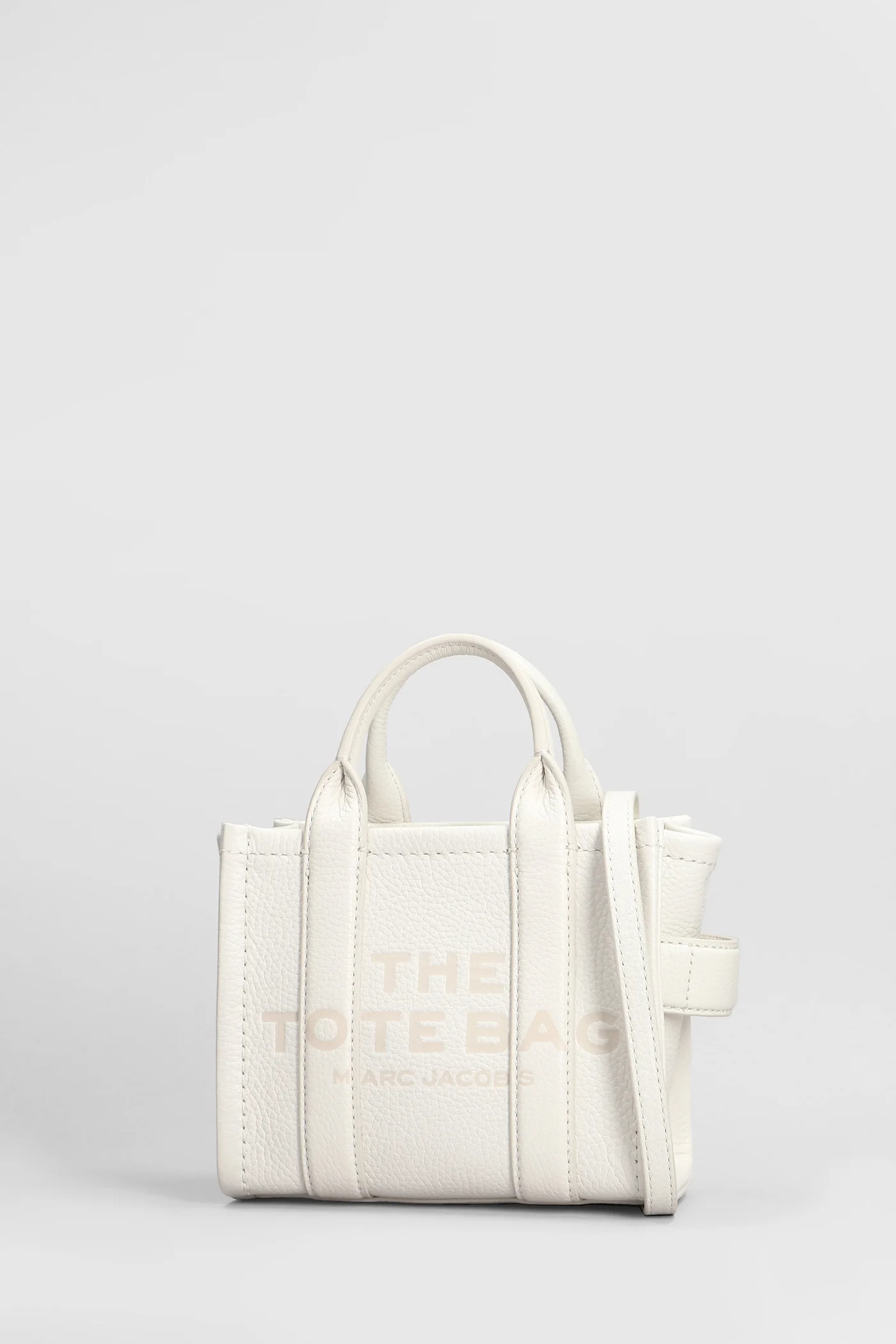 The crossbody tote Tote in white leather - Image 2