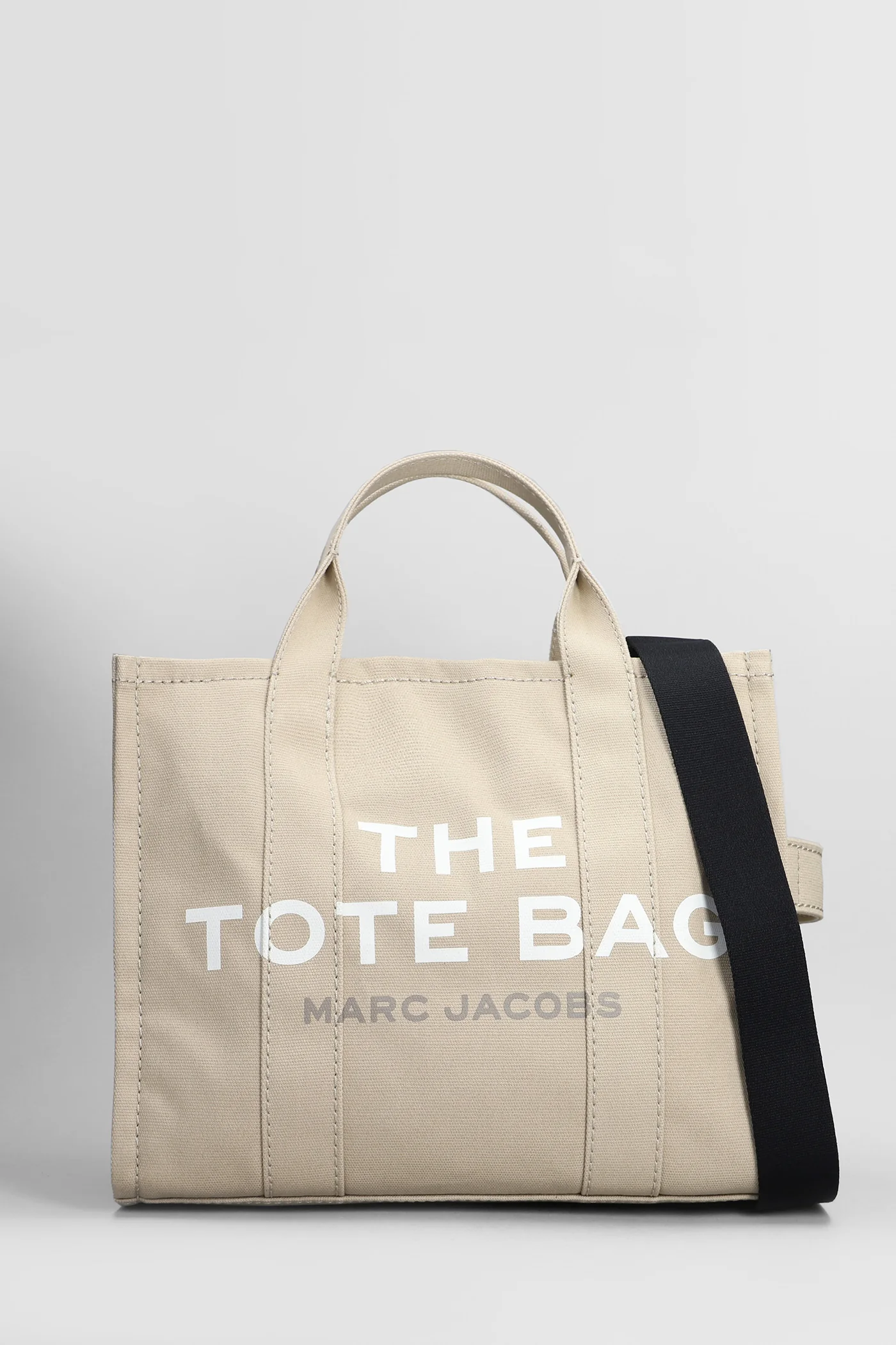 The medium tote Tote in beige cotton