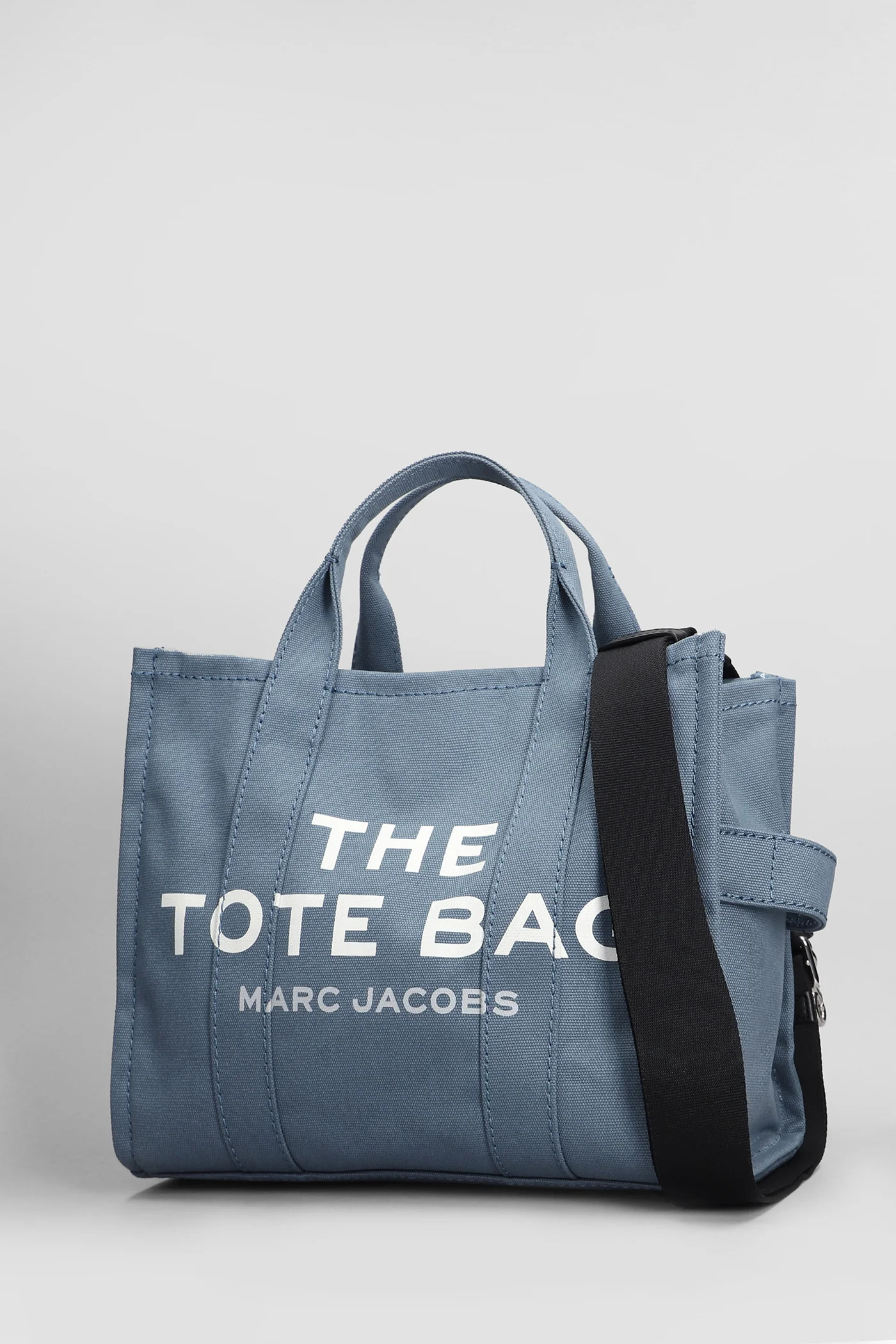The medium tote Tote in blue cotton - Image 2