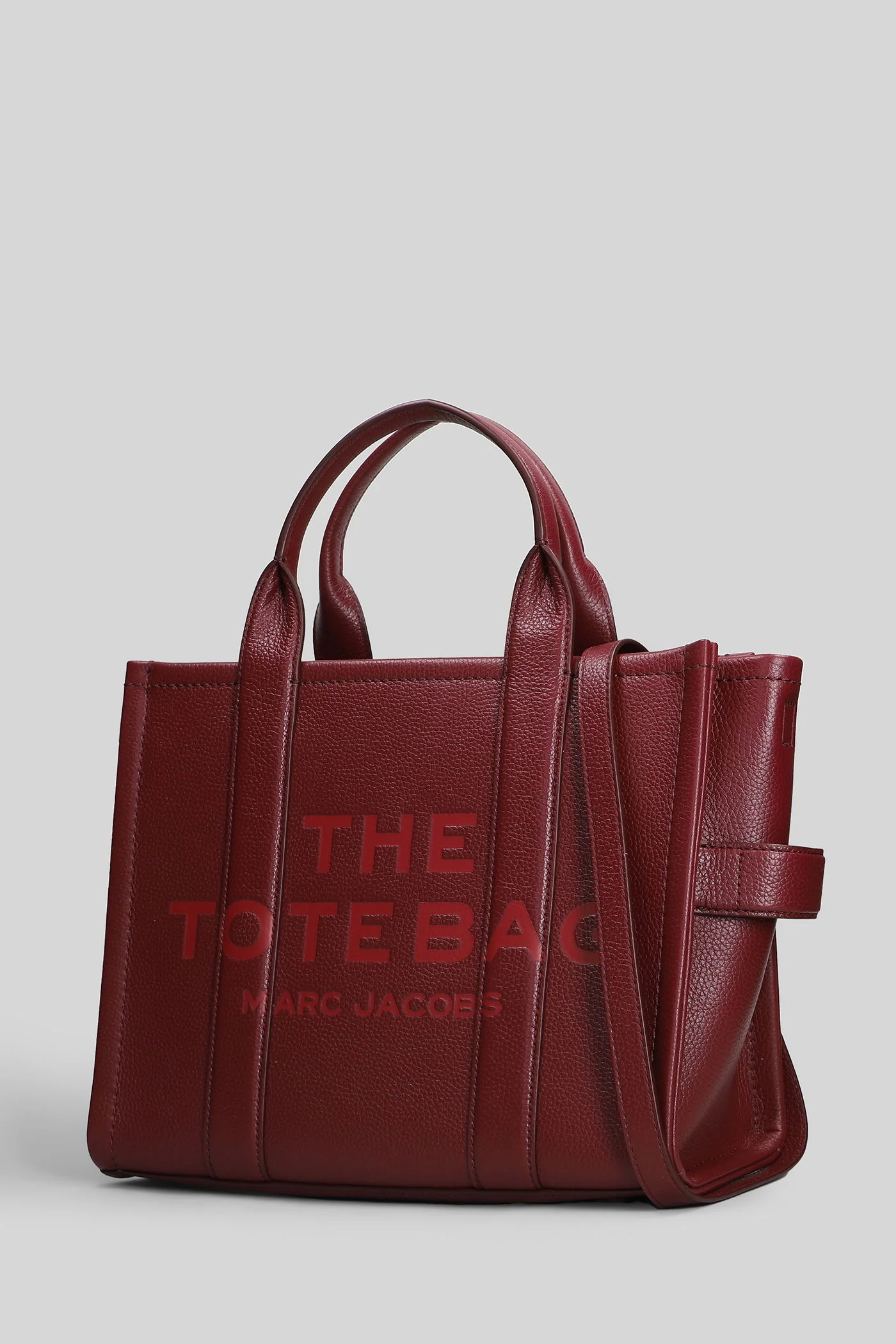 The medium tote Tote in bordeaux leather - Image 2