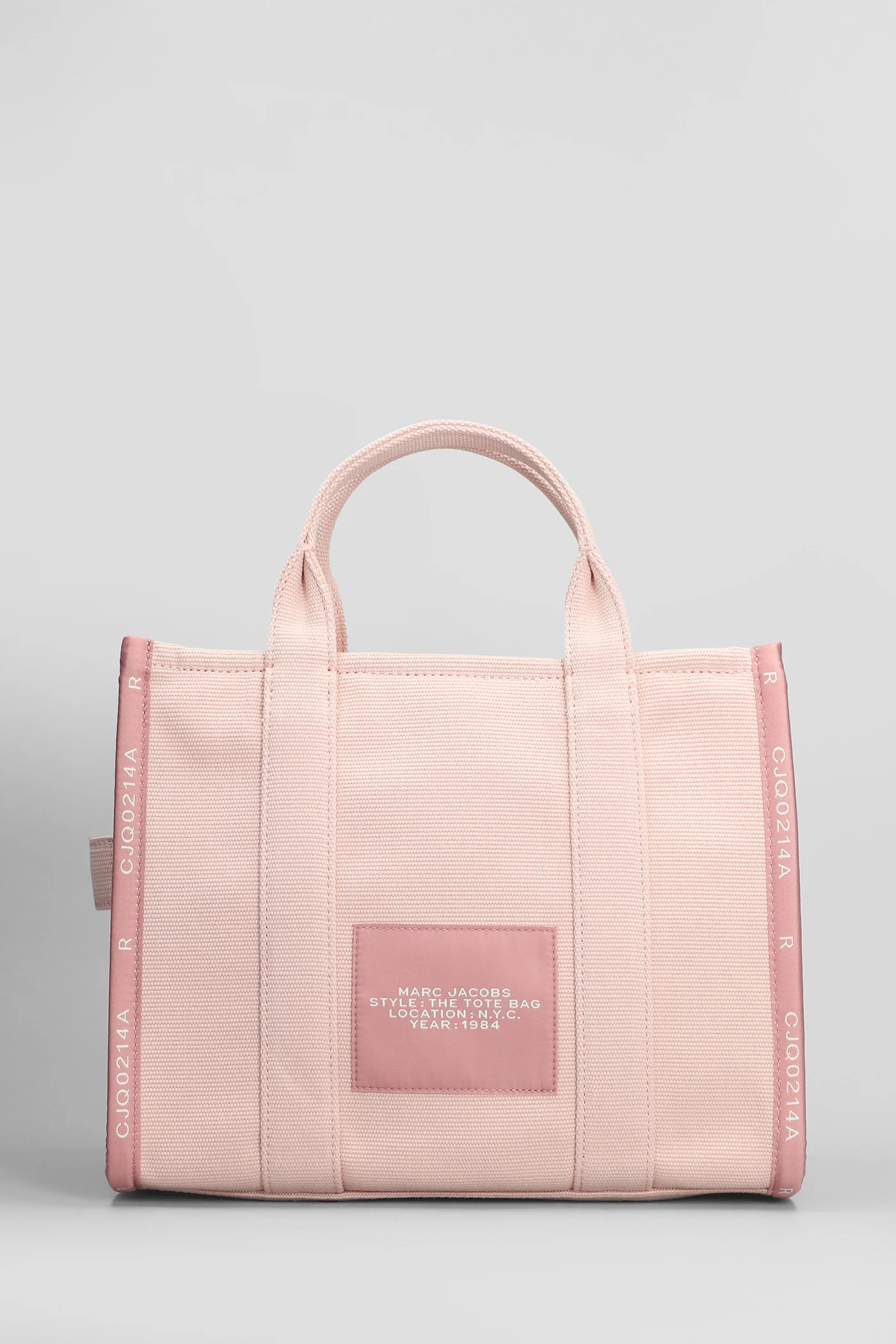 The medium tote Tote in rose-pink cotton - Image 3