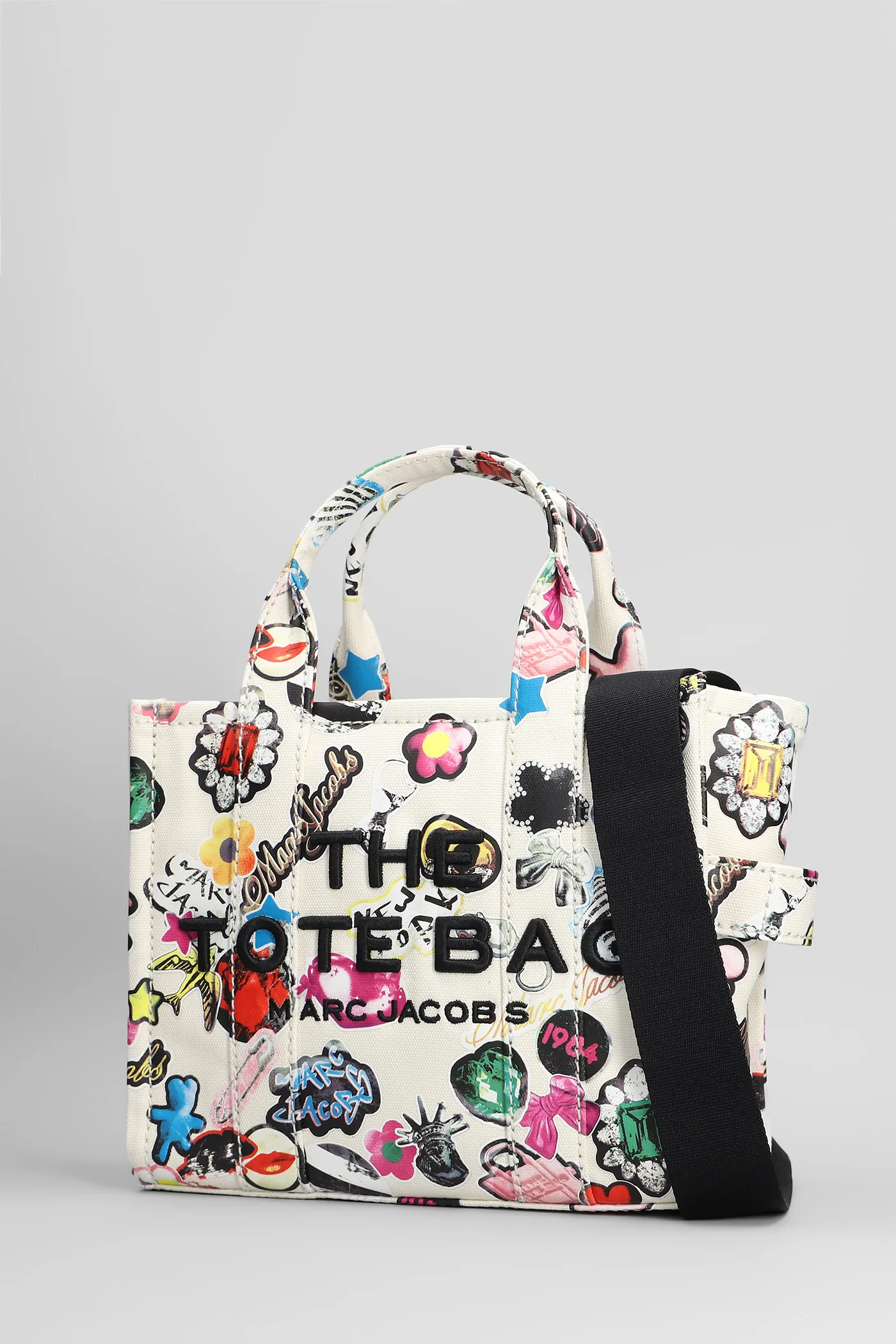 The medium tote Tote in white cotton - Image 2