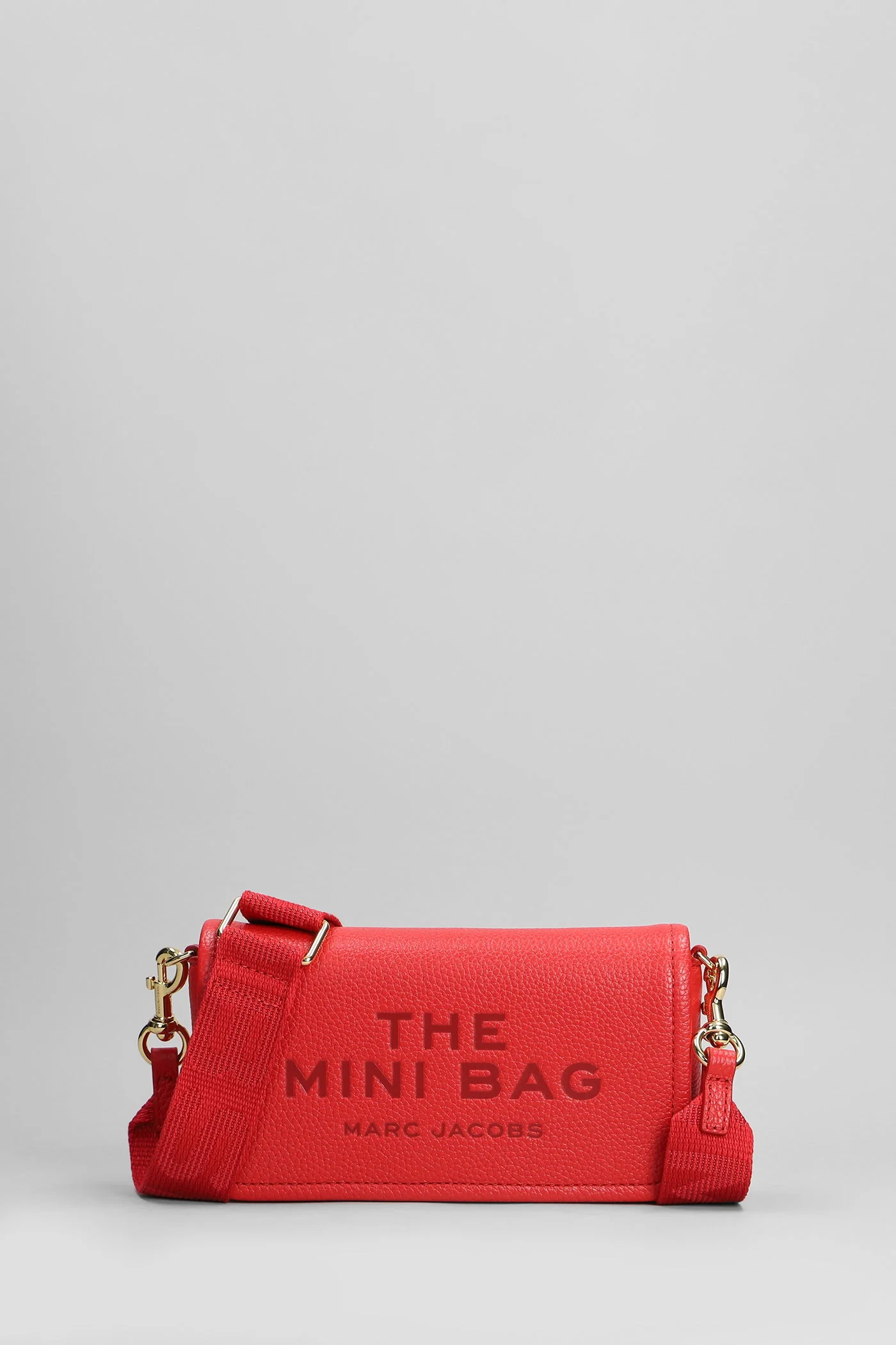 The mini bag Shoulder bag in red leather