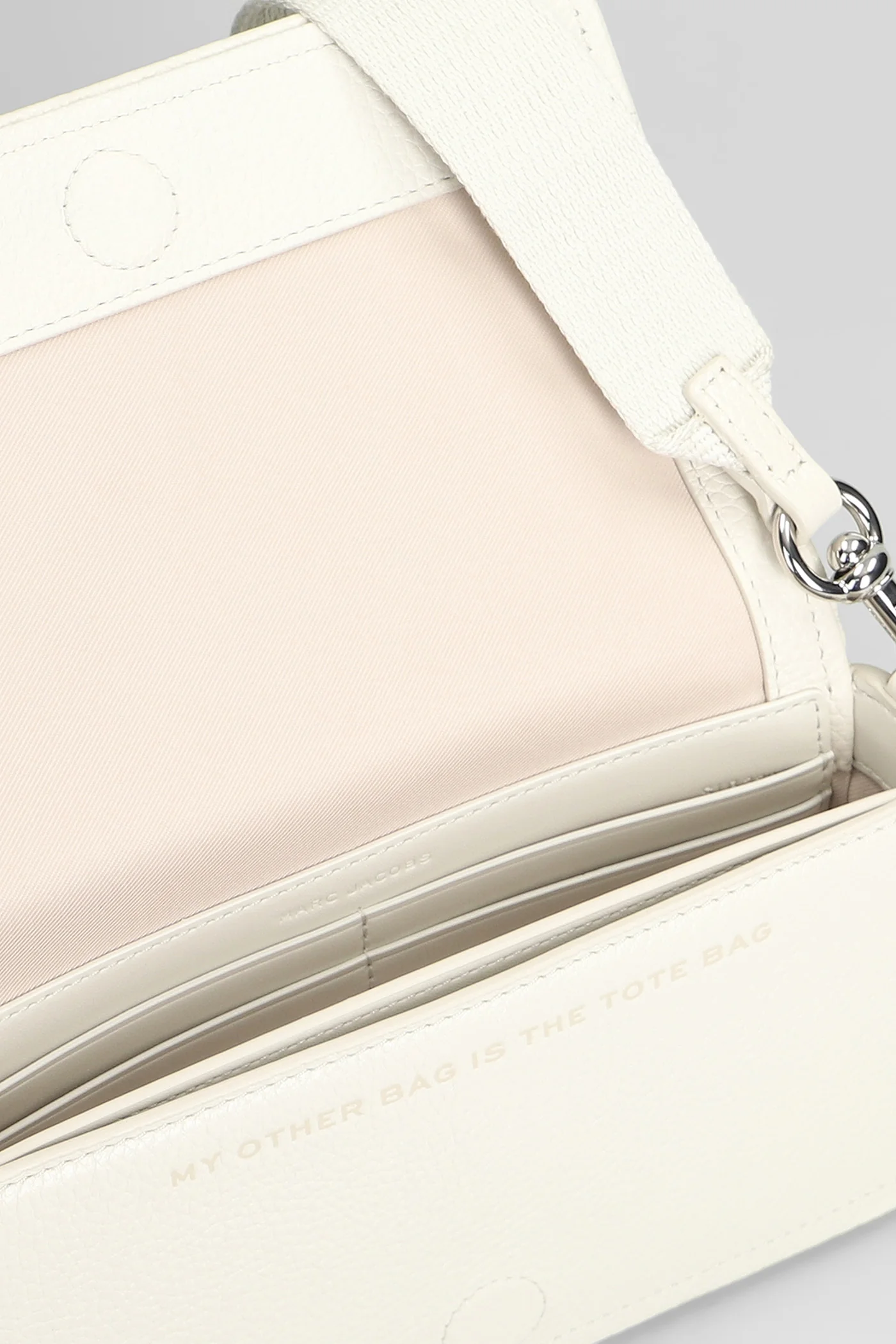 The mini bag Shoulder bag in white leather - Image 4