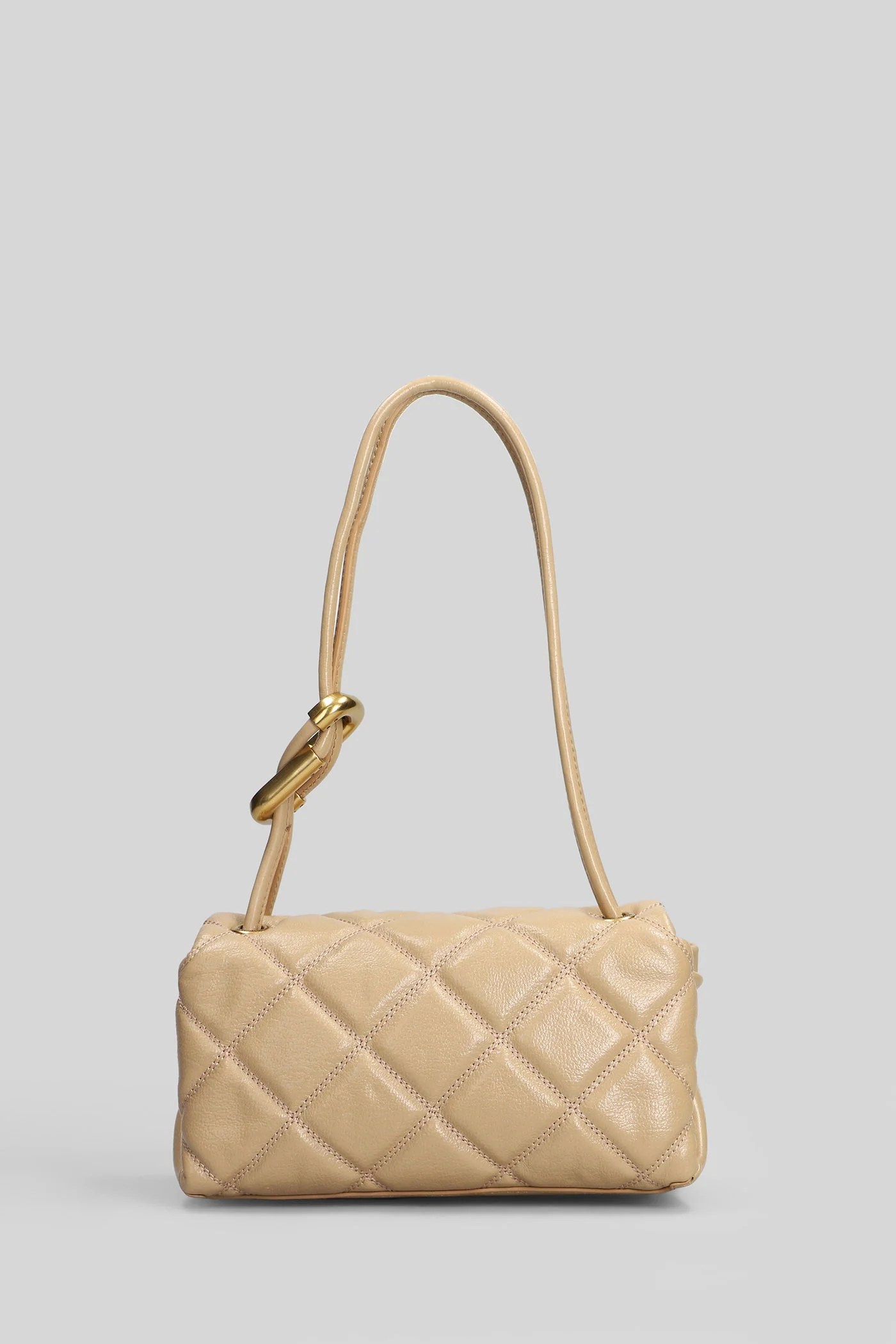 The mini dual shoulder Shoulder bag in Camel leather - Image 43