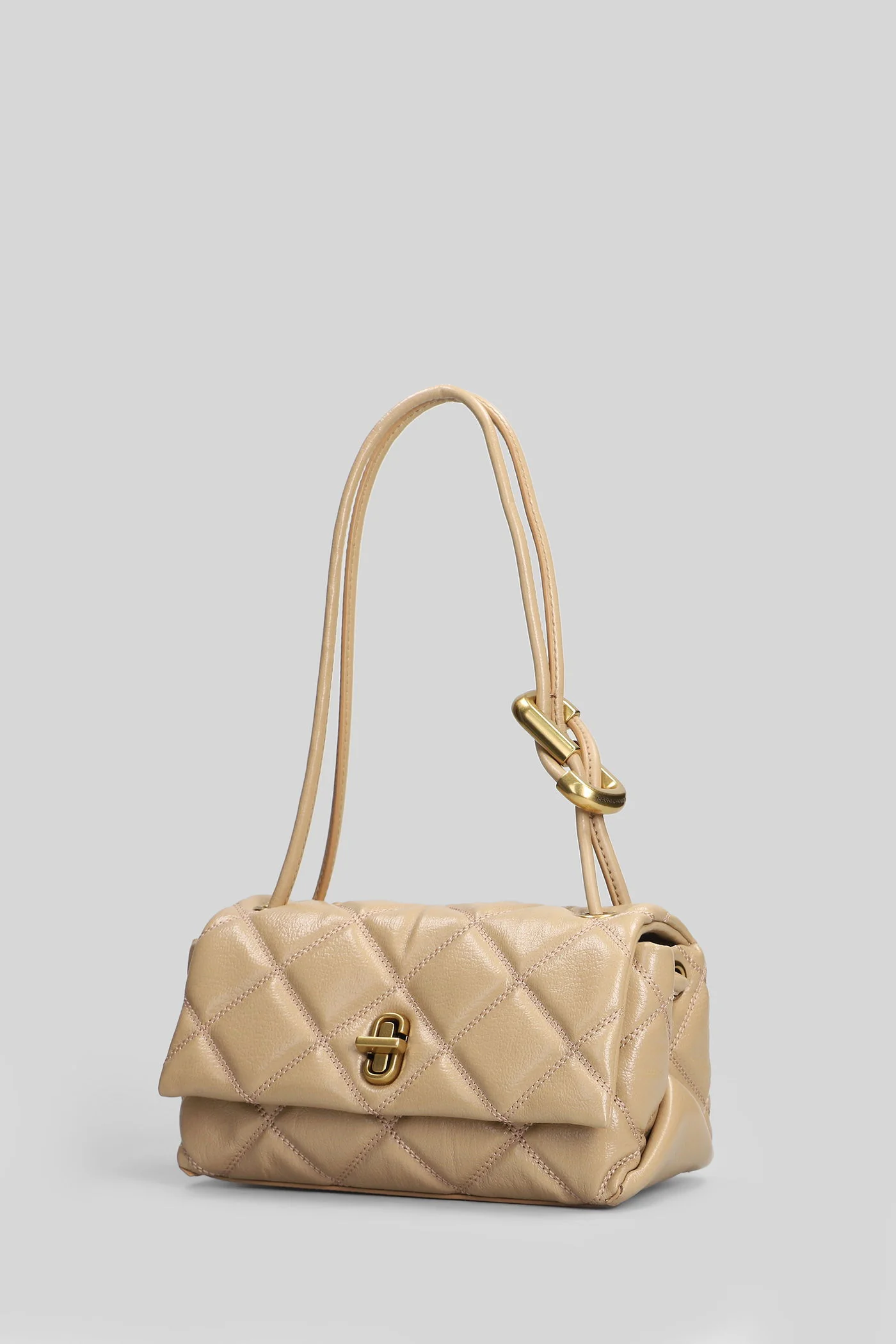 The mini dual shoulder Shoulder bag in Camel leather - Image 50