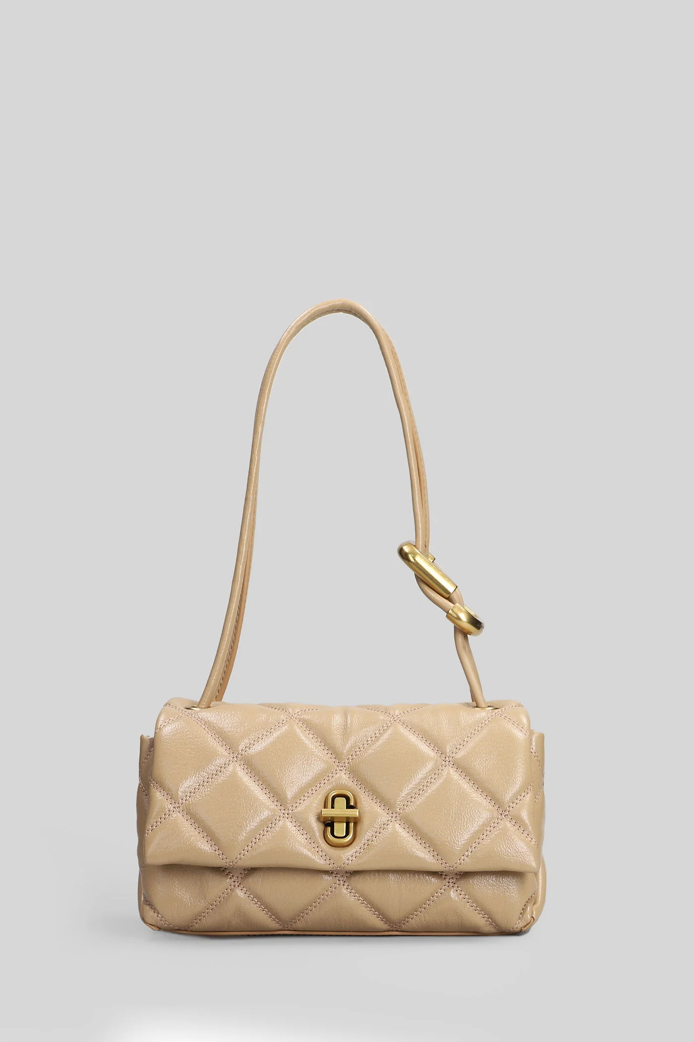 The mini dual shoulder Shoulder bag in Camel leather - Image 57