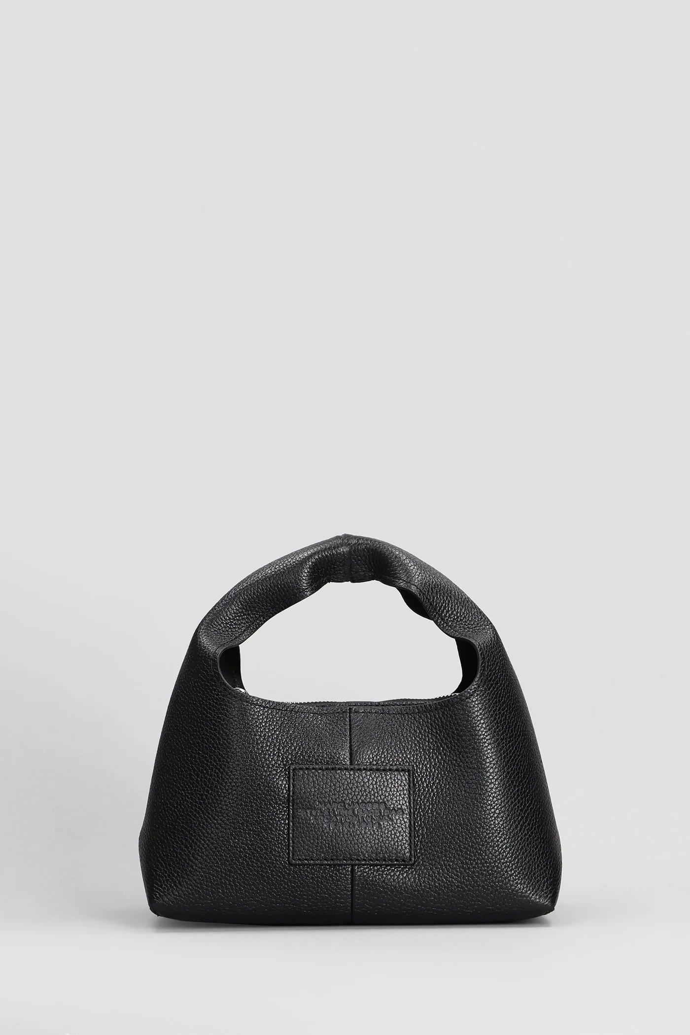 The mini sack Hand bag in black leather - Image 3