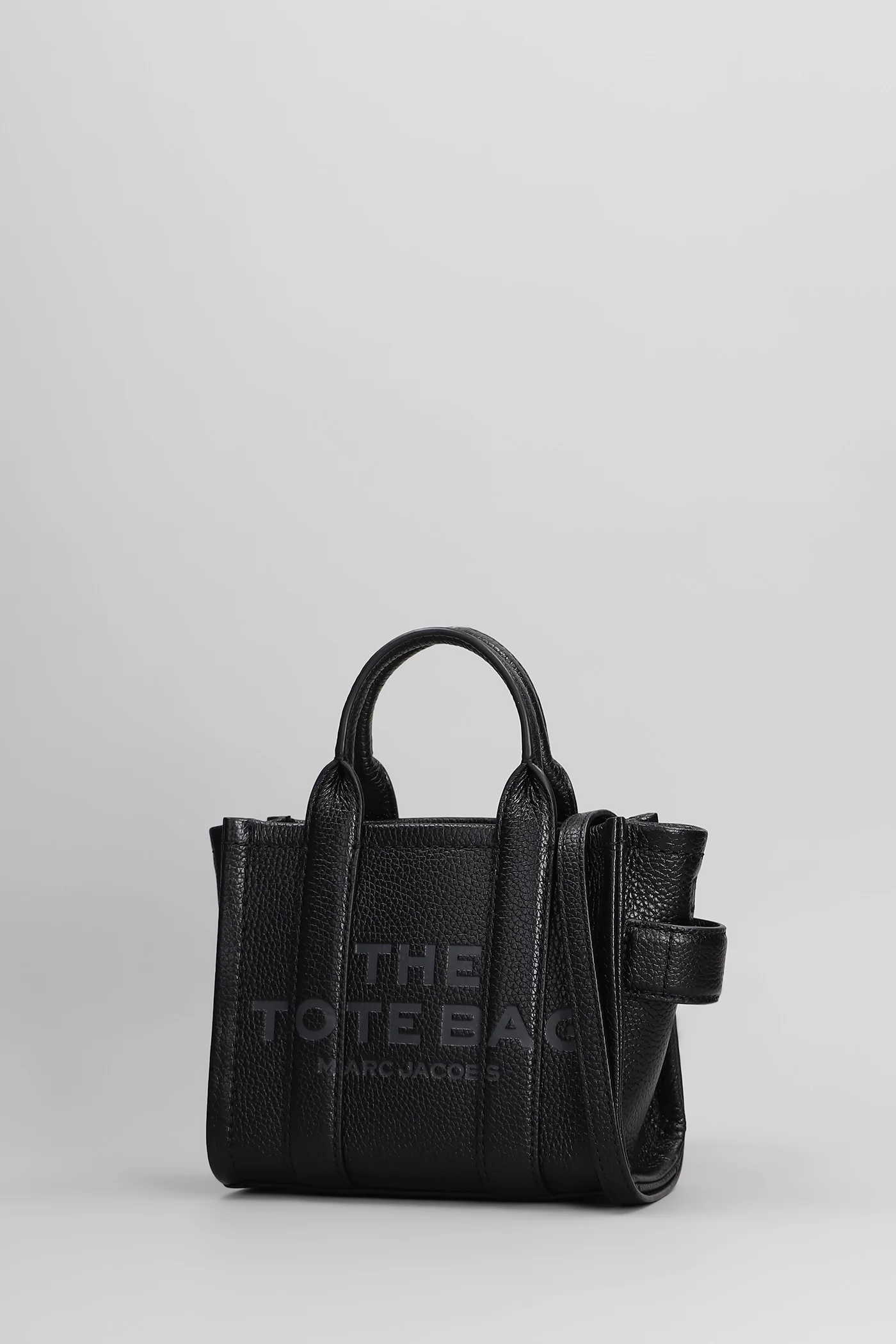 The mini tote Tote in black leather - Image 2