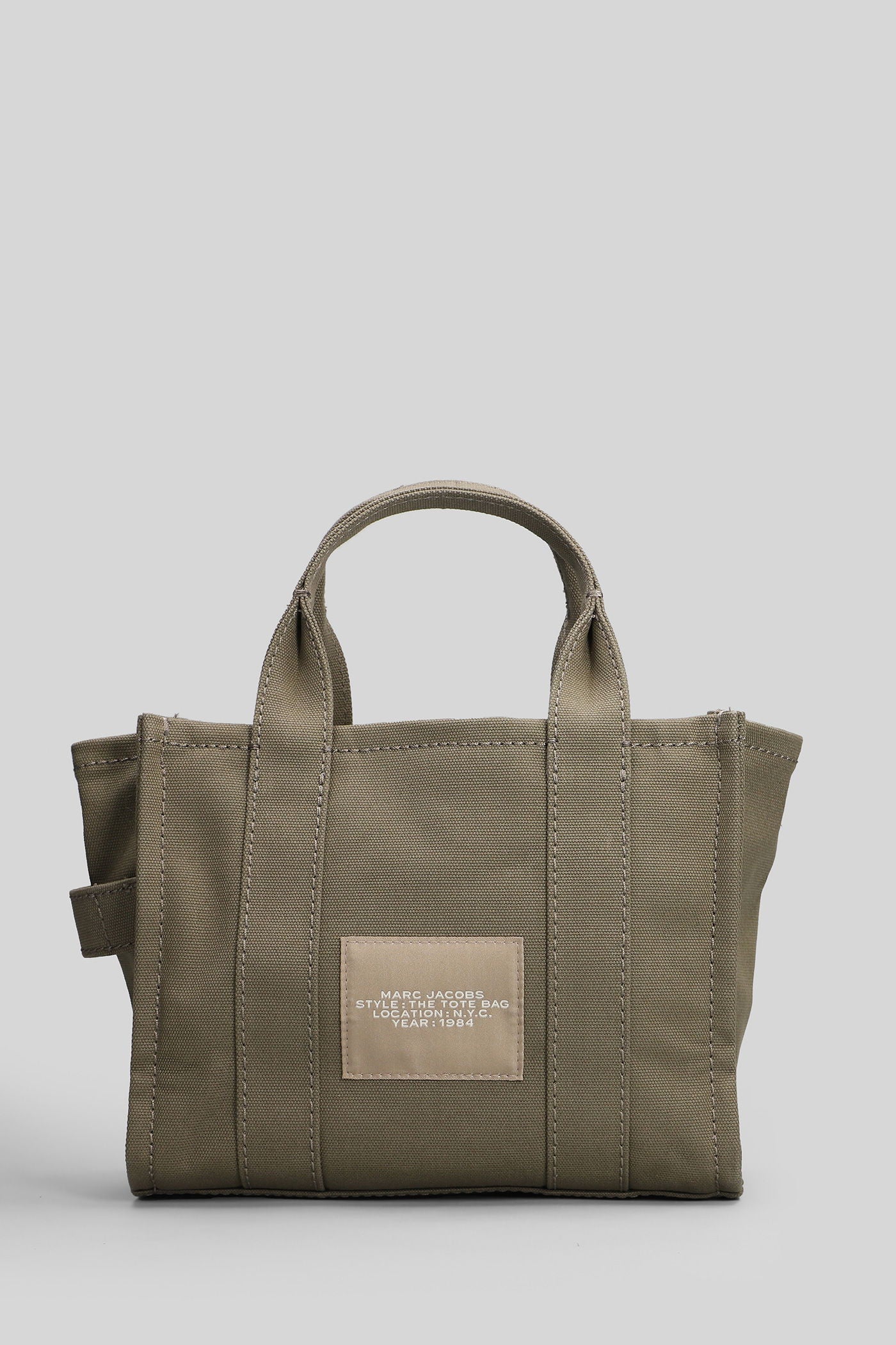 The mini tote Tote in green cotton - Image 3