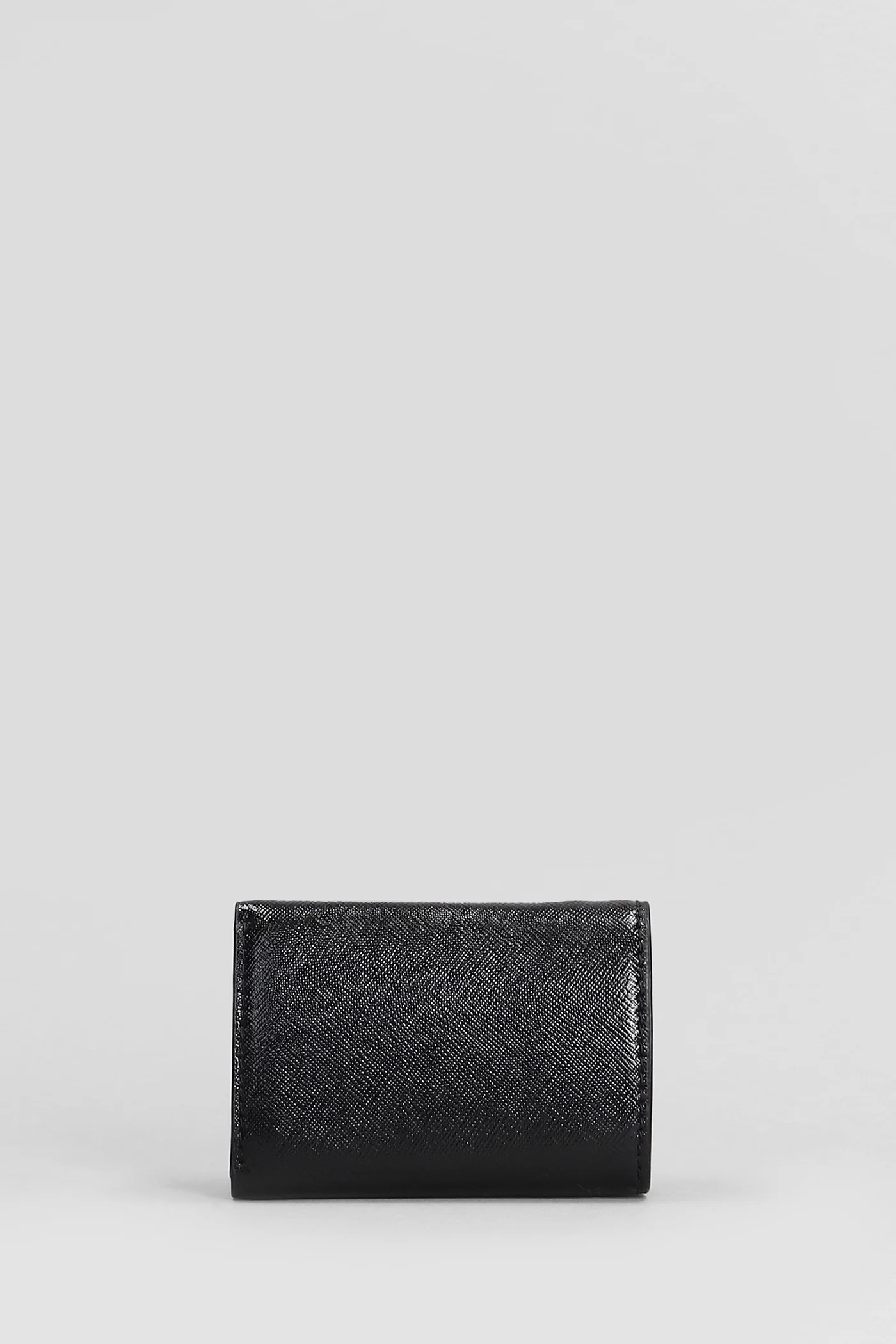 The mini trifold Wallet in black leather - Image 3