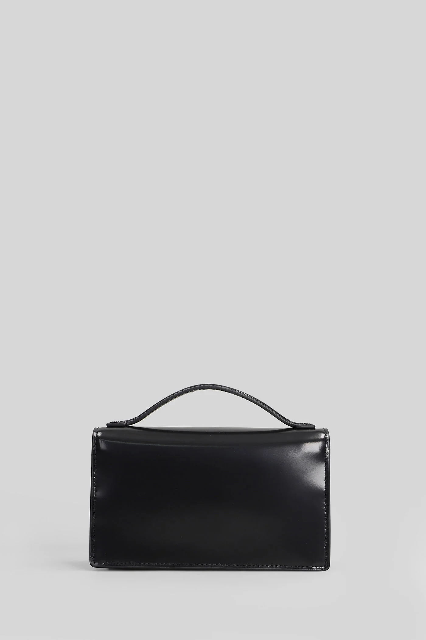The mirror mini bag Shoulder bag in black leather - Image 7
