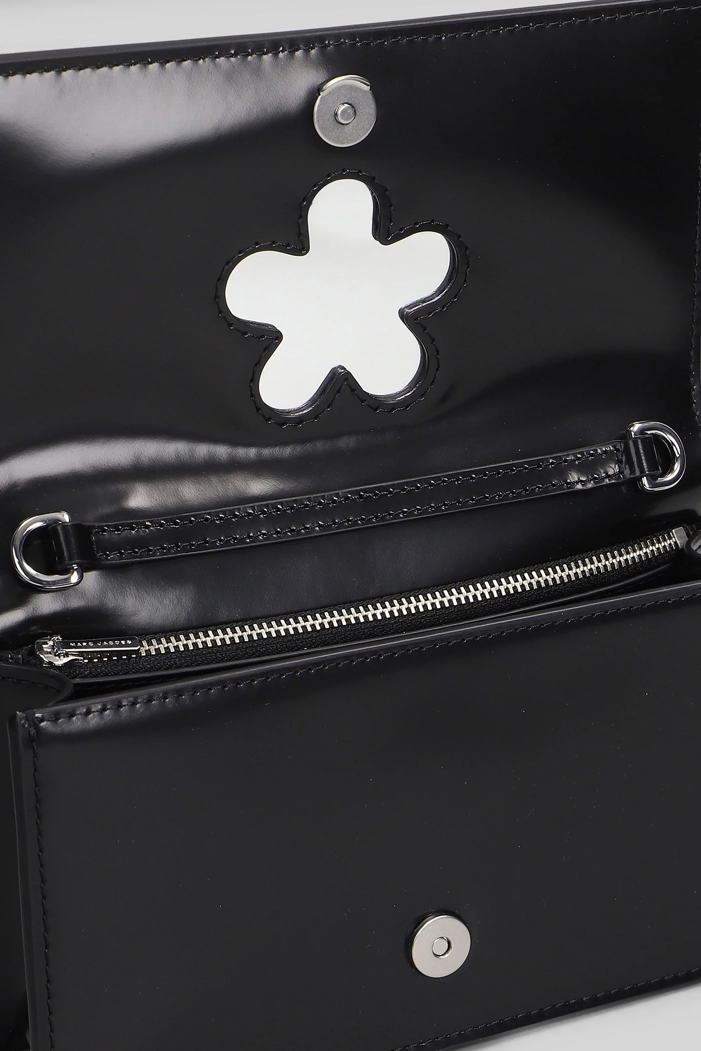 The mirror mini bag Shoulder bag in black leather - Image 8