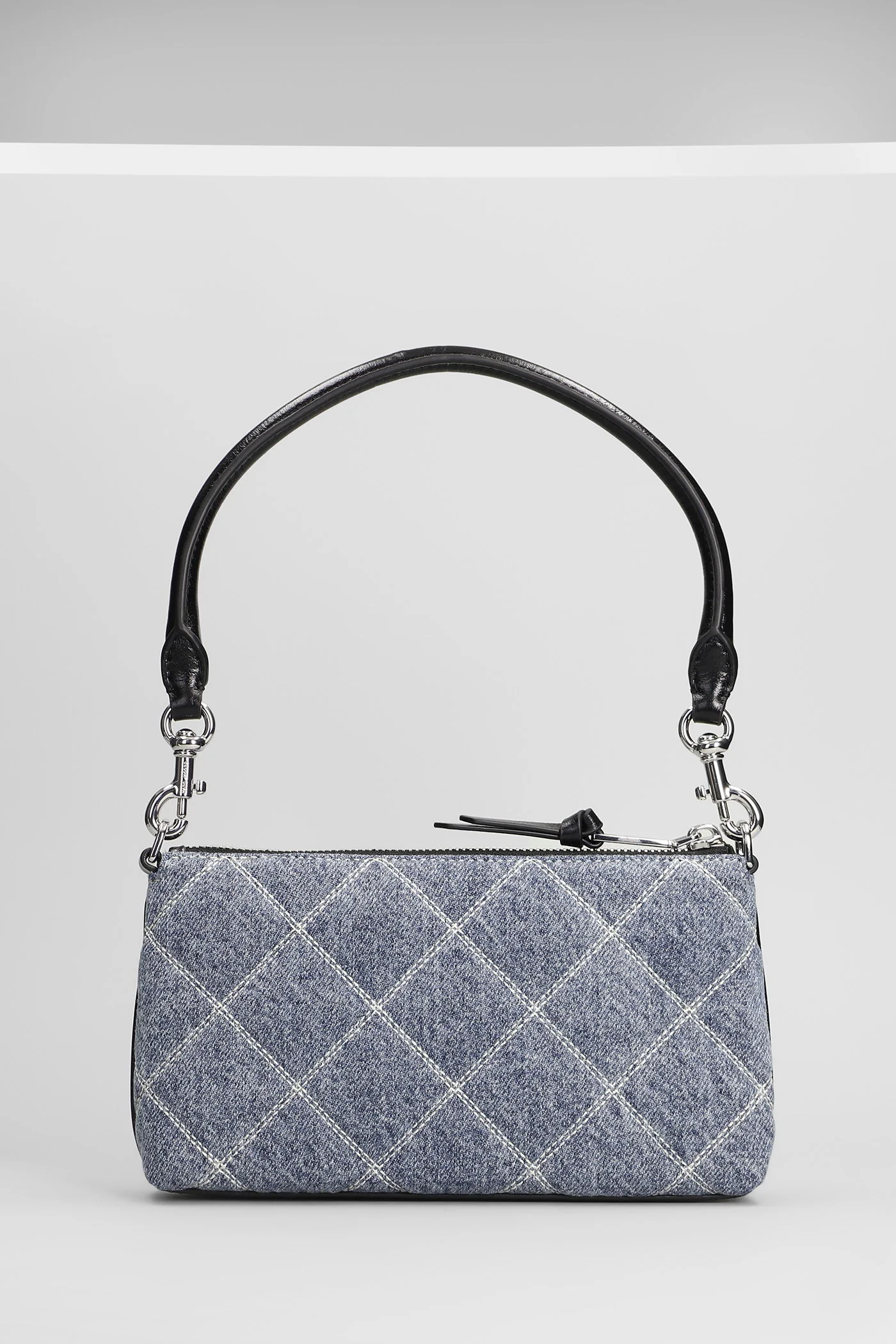 The pochette Shoulder bag in blue cotton - Image 3