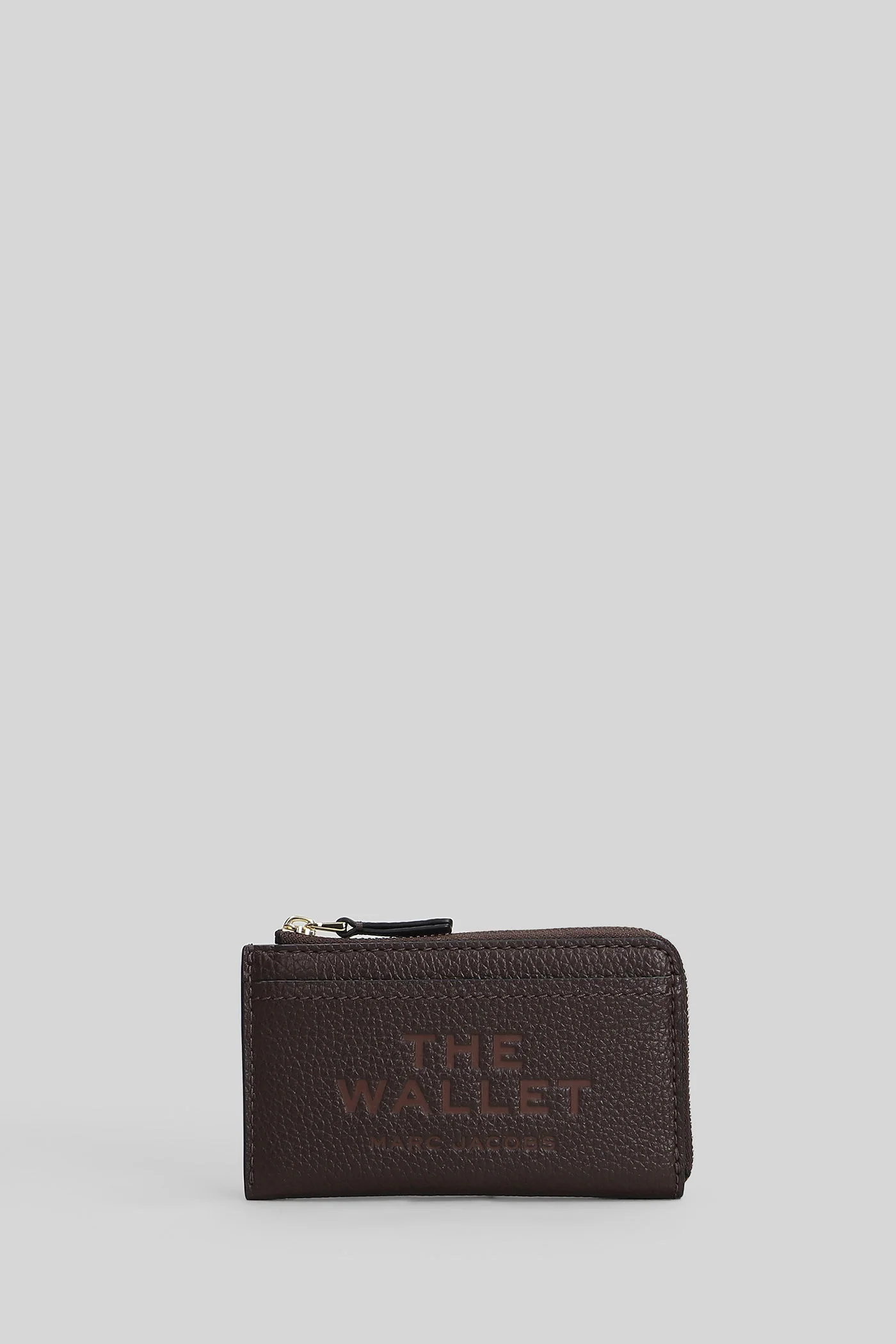 The rop zip multi Wallet in brown leather