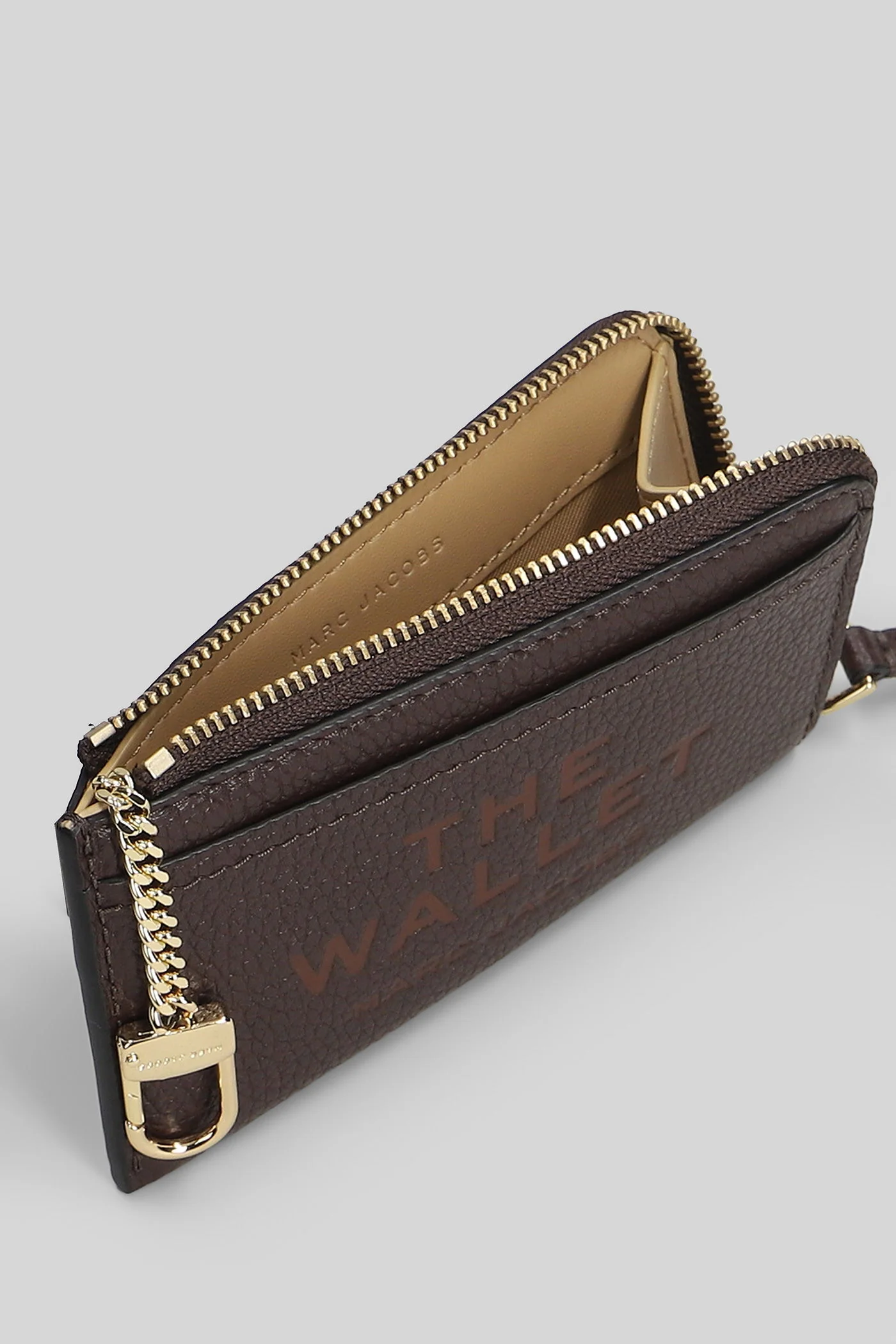 The rop zip multi Wallet in brown leather - Image 4