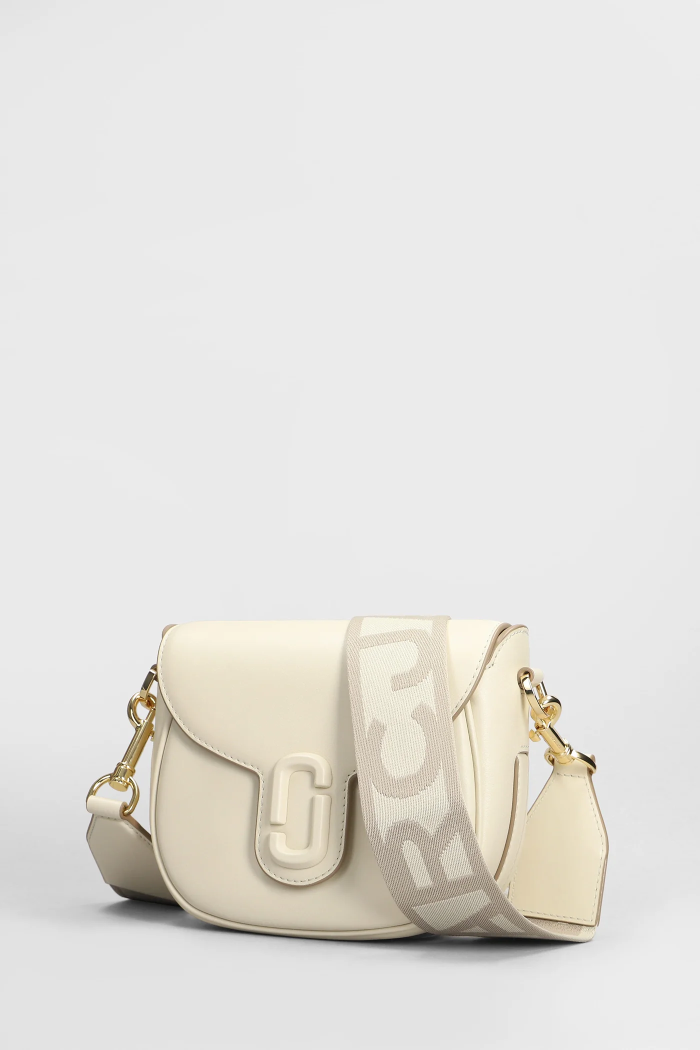The saddle bag Shoulder bag in beige leather - Image 2