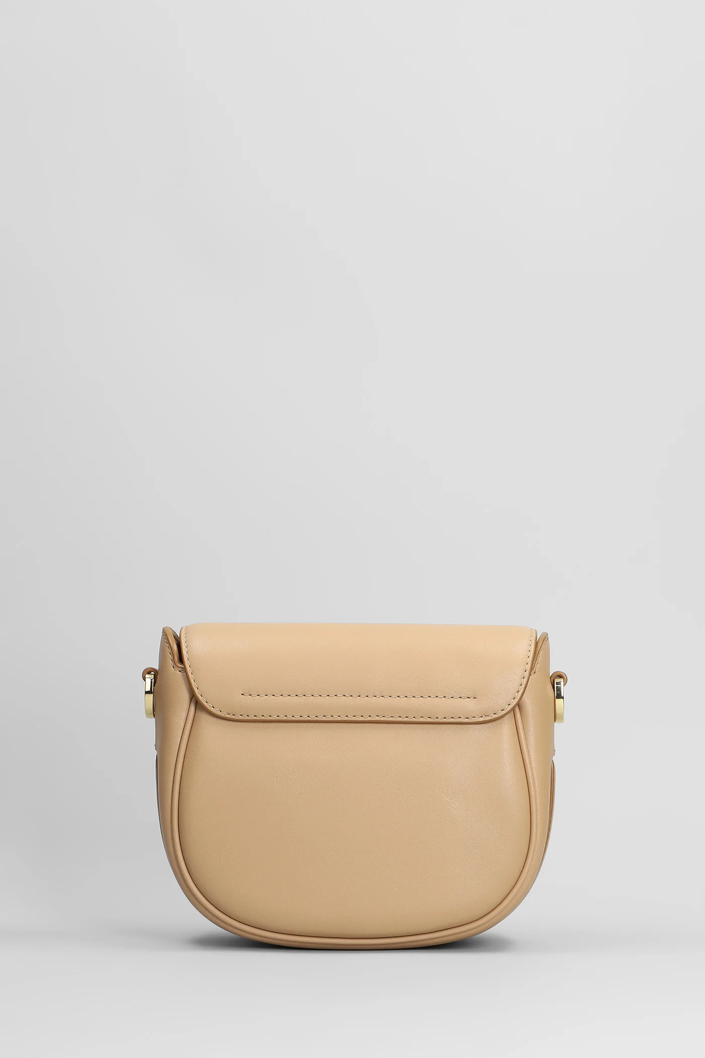 The saddle bag Shoulder bag in Camel leather - Image 3