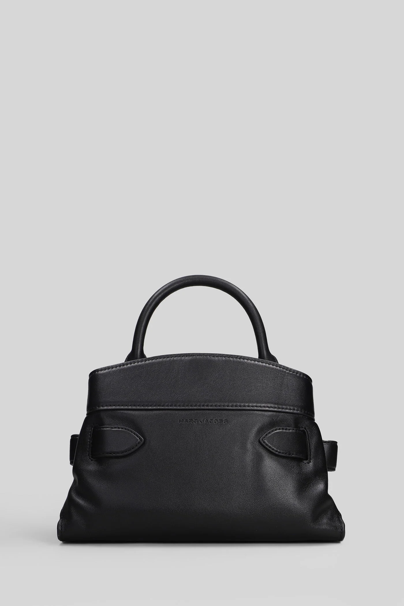 The small satchel Hand bag in black leather - Image 3