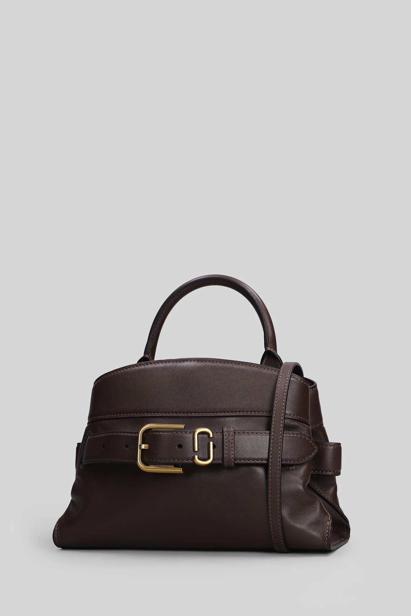 The small satchel Shoulder bag in brown leather - Image 2