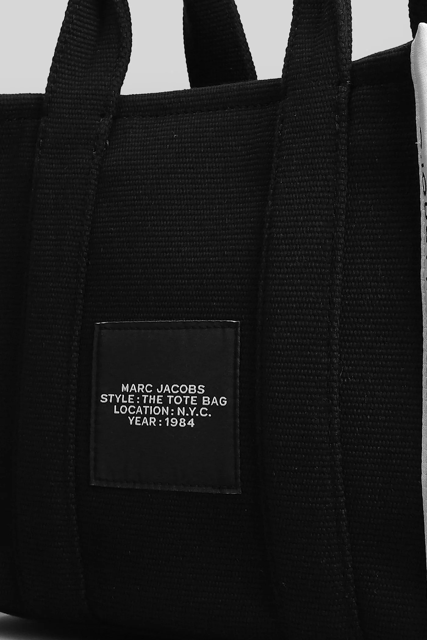 The small tote Tote in black cotton - Image 4