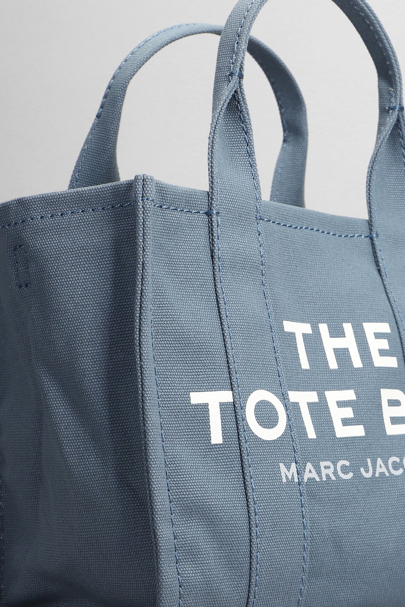 The small tote Tote in blue cotton - Image 4
