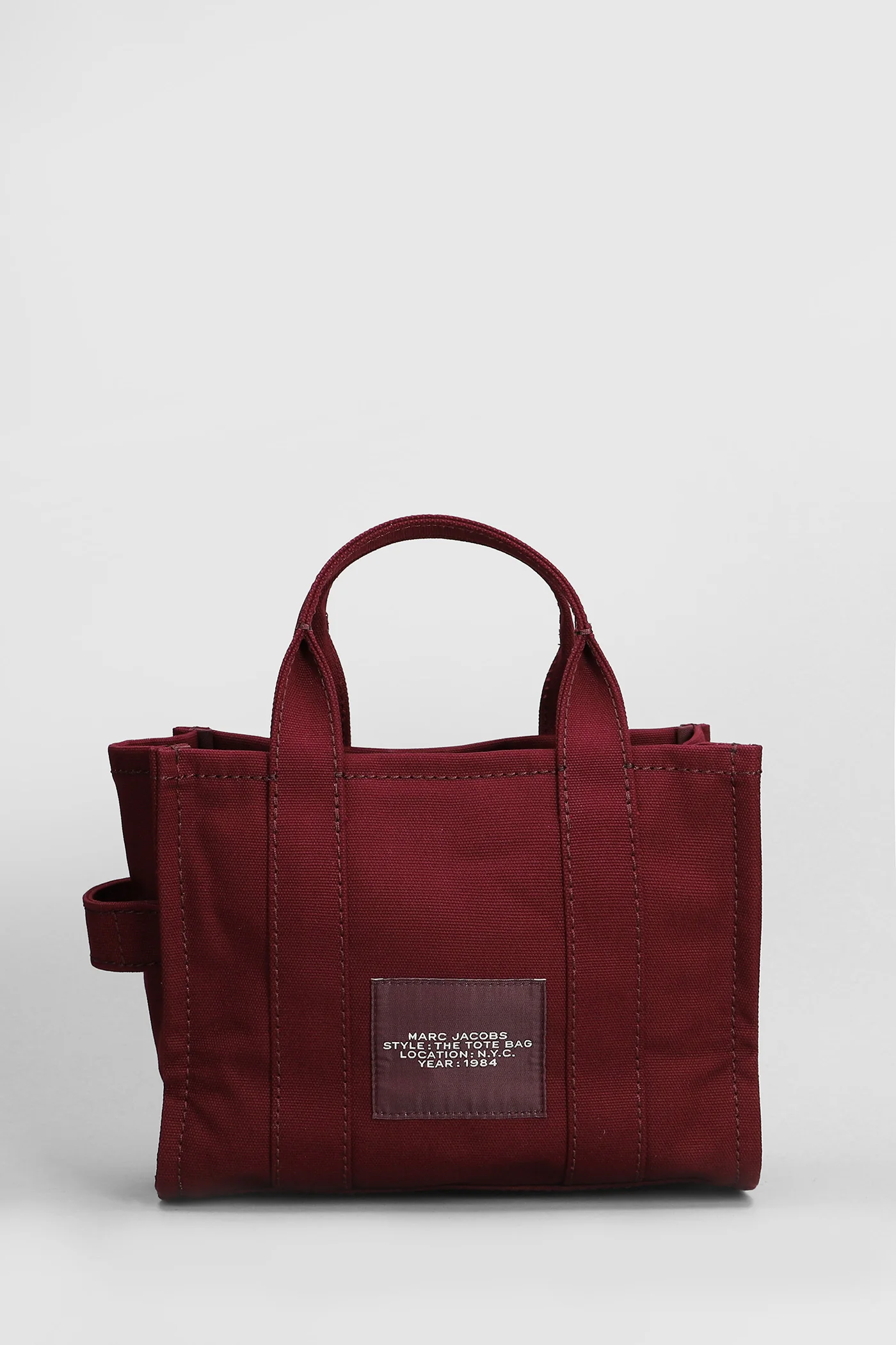 The small tote Tote in bordeaux cotton - Image 3