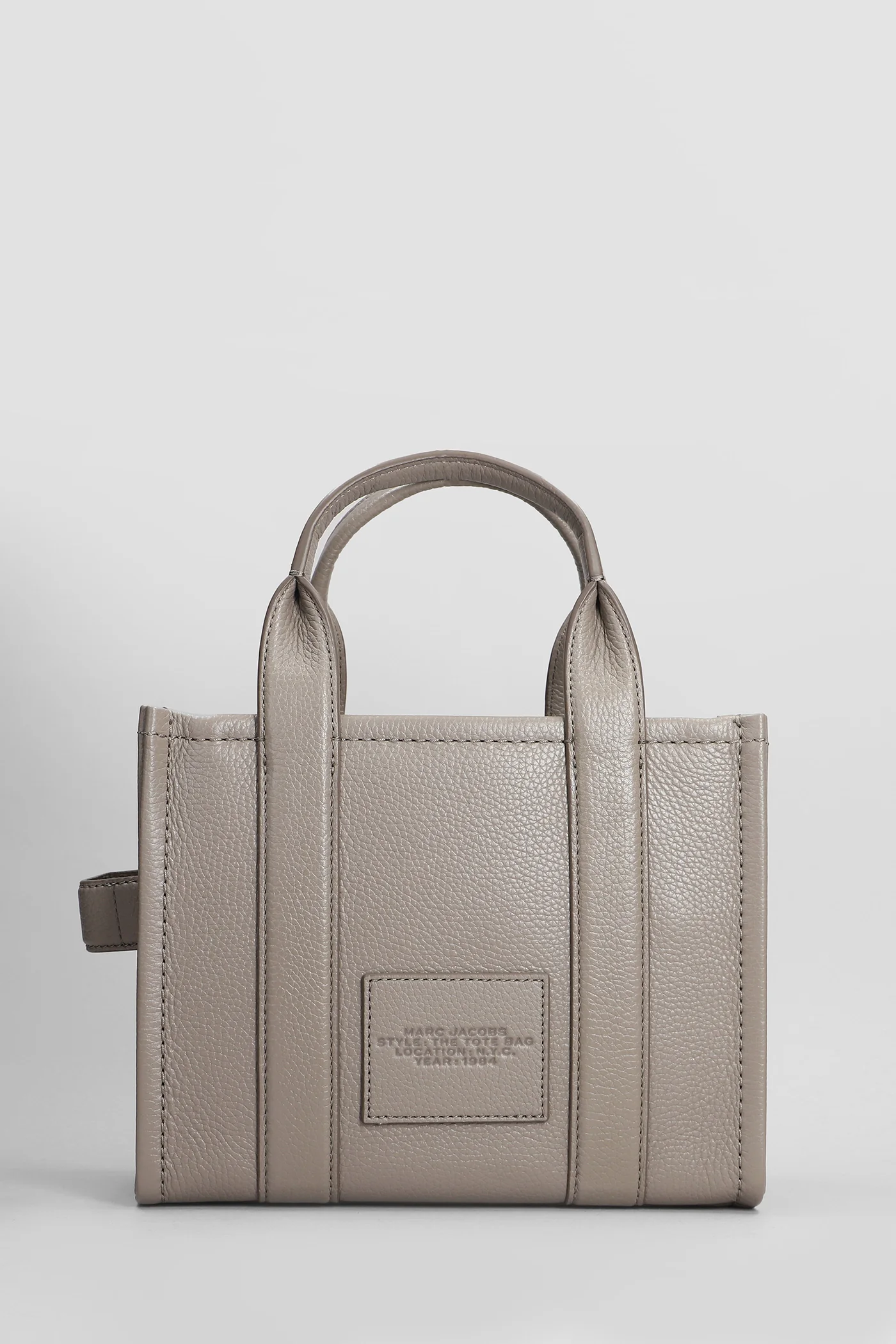The small tote Tote in grey leather - Image 3