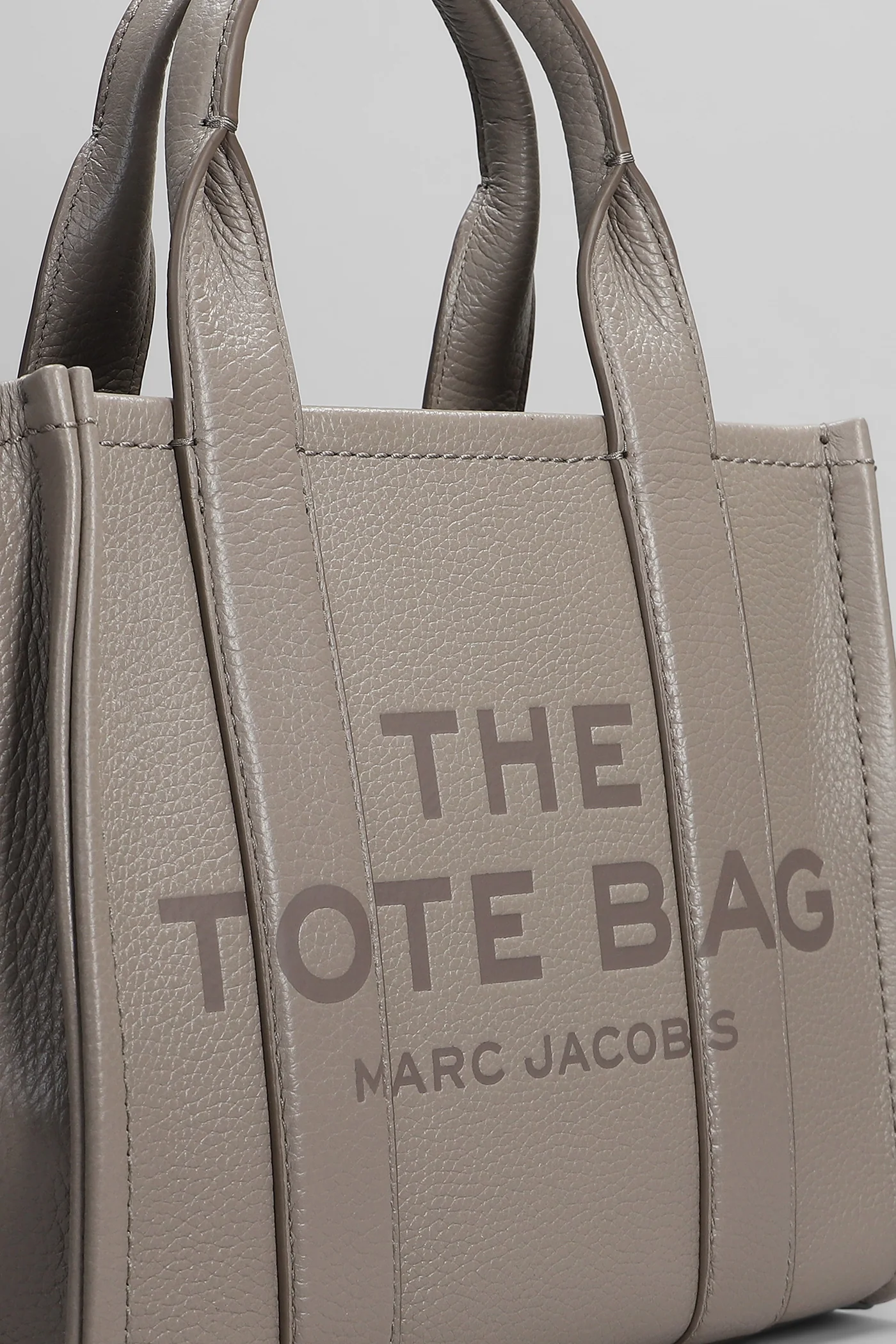 The small tote Tote in grey leather - Image 4