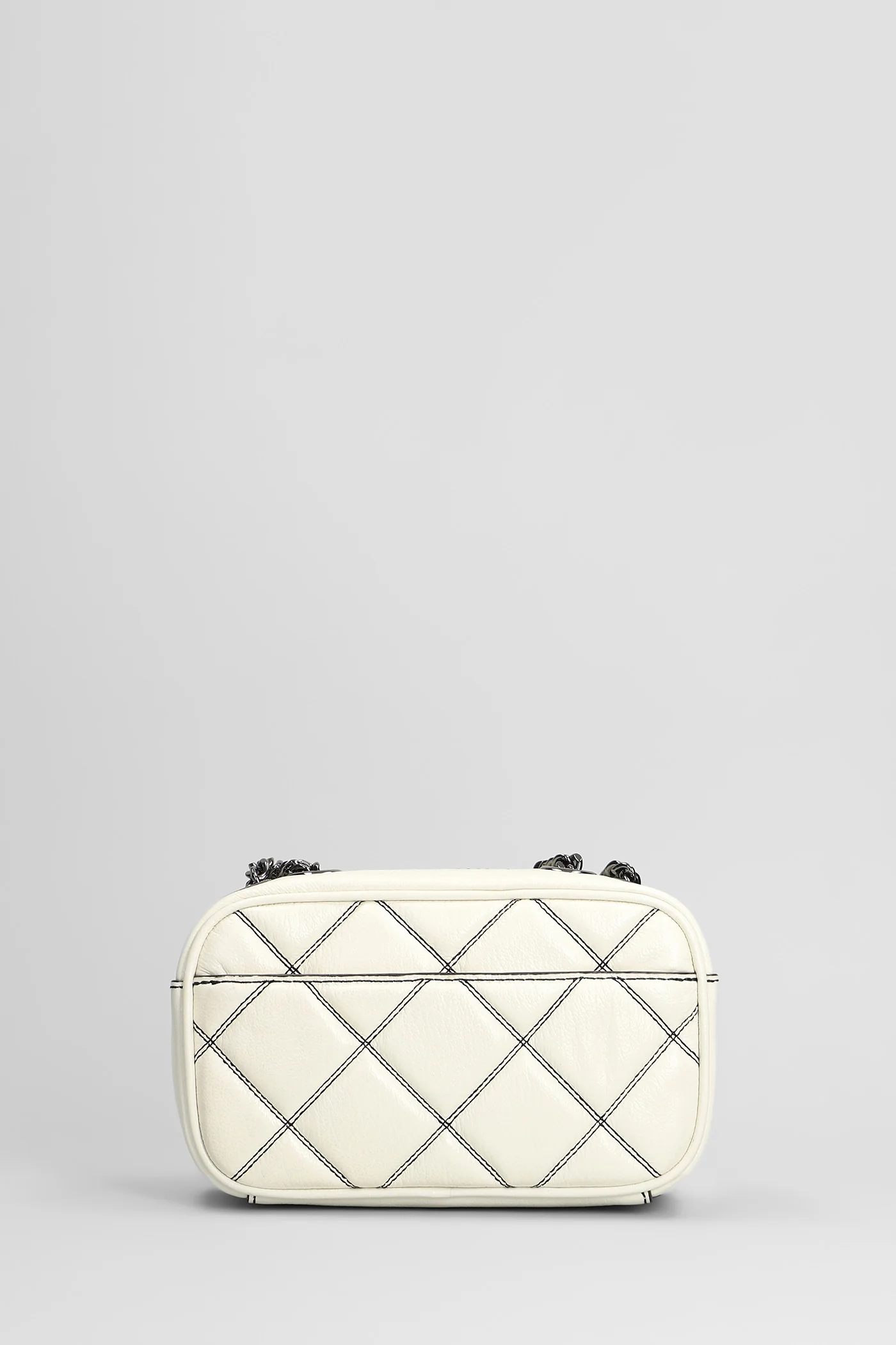 The softshot Shoulder bag in white leather - Image 3