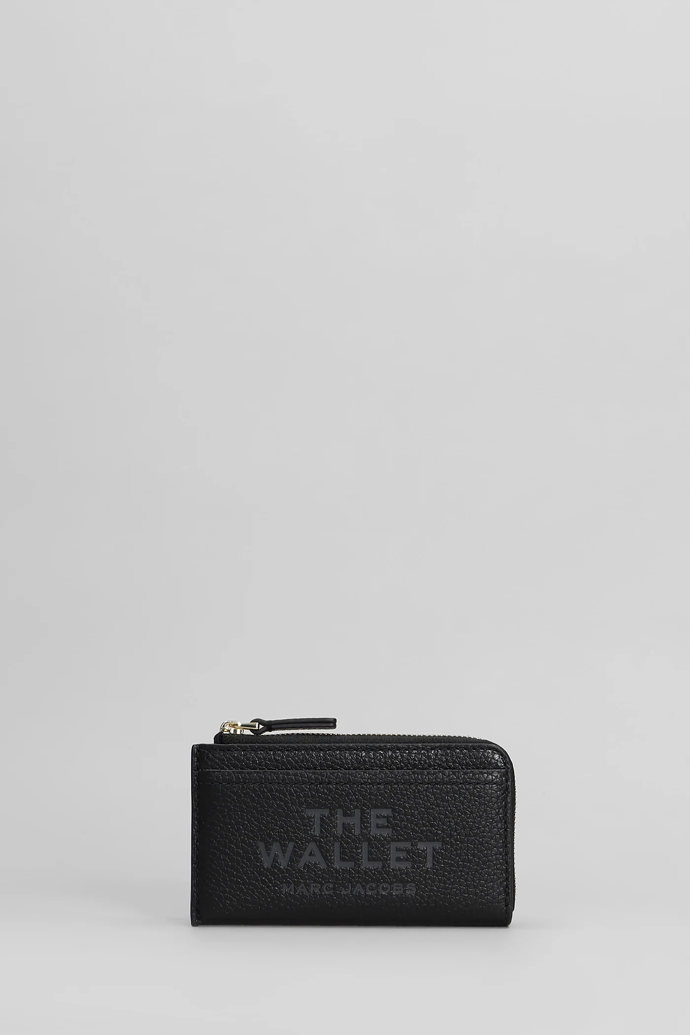 The top zip multi Wallet in black leather