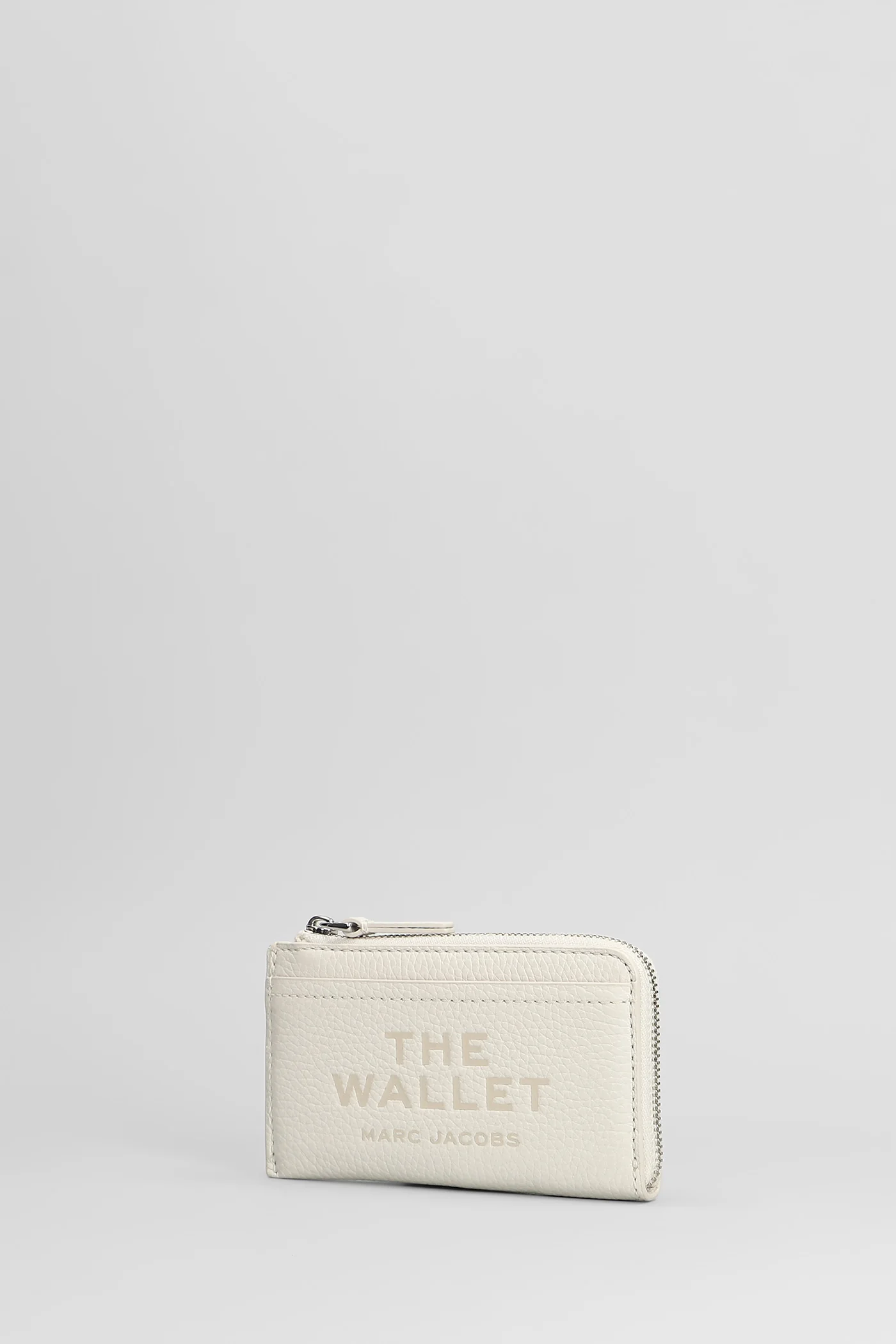 The top zip multi Wallet in white leather - Image 2