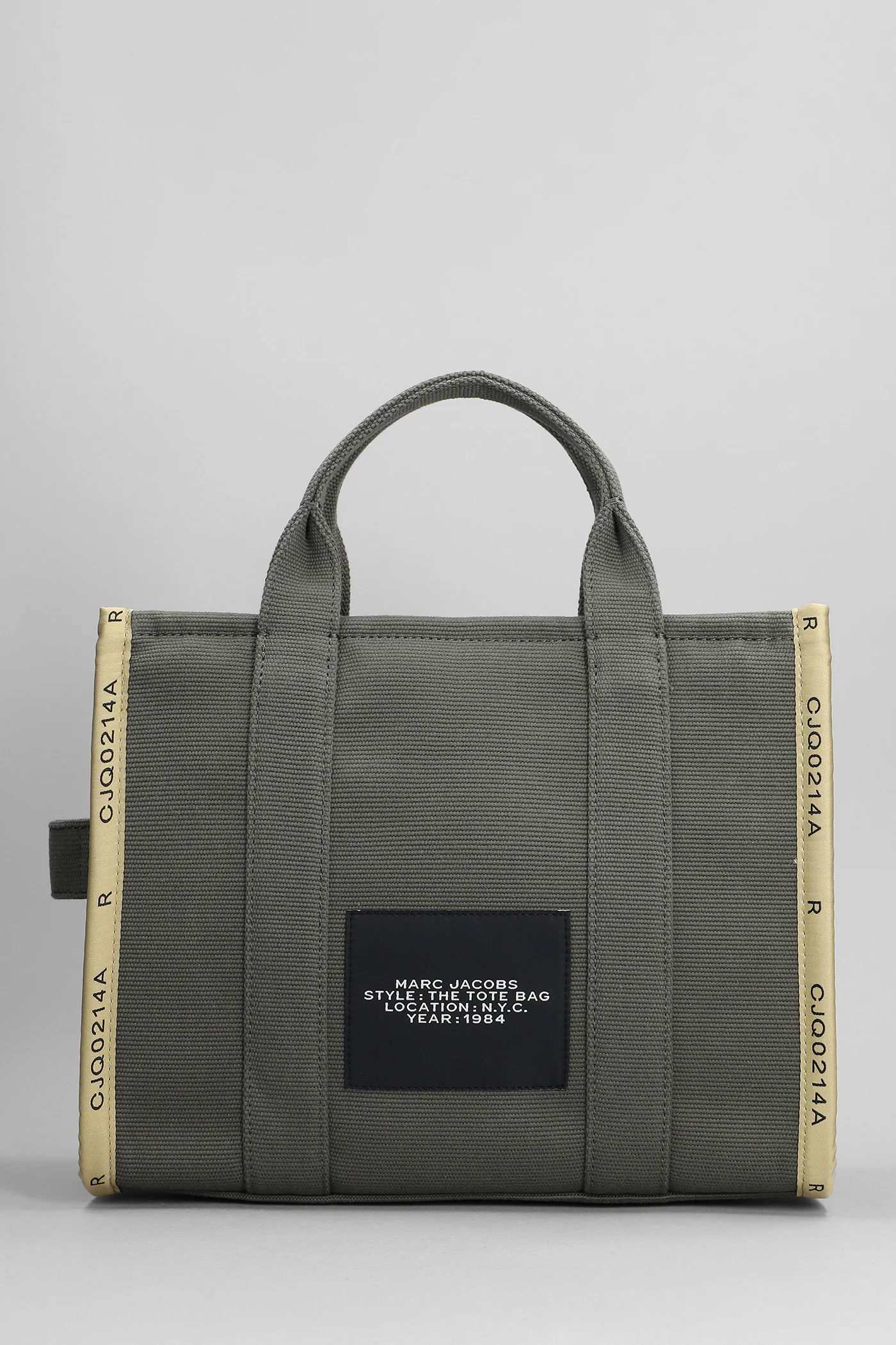 Traveler Tote in green cotton - Image 3