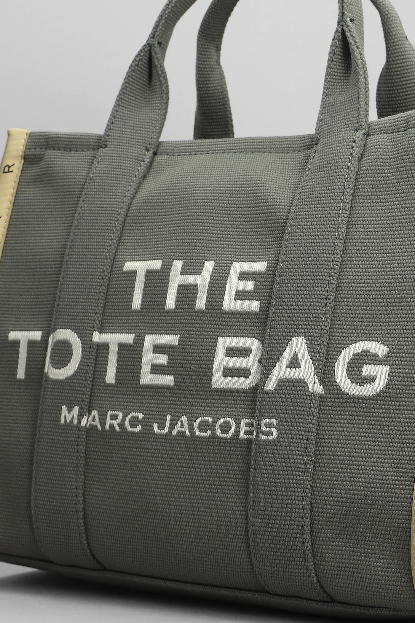 Traveler Tote in green cotton - Image 4