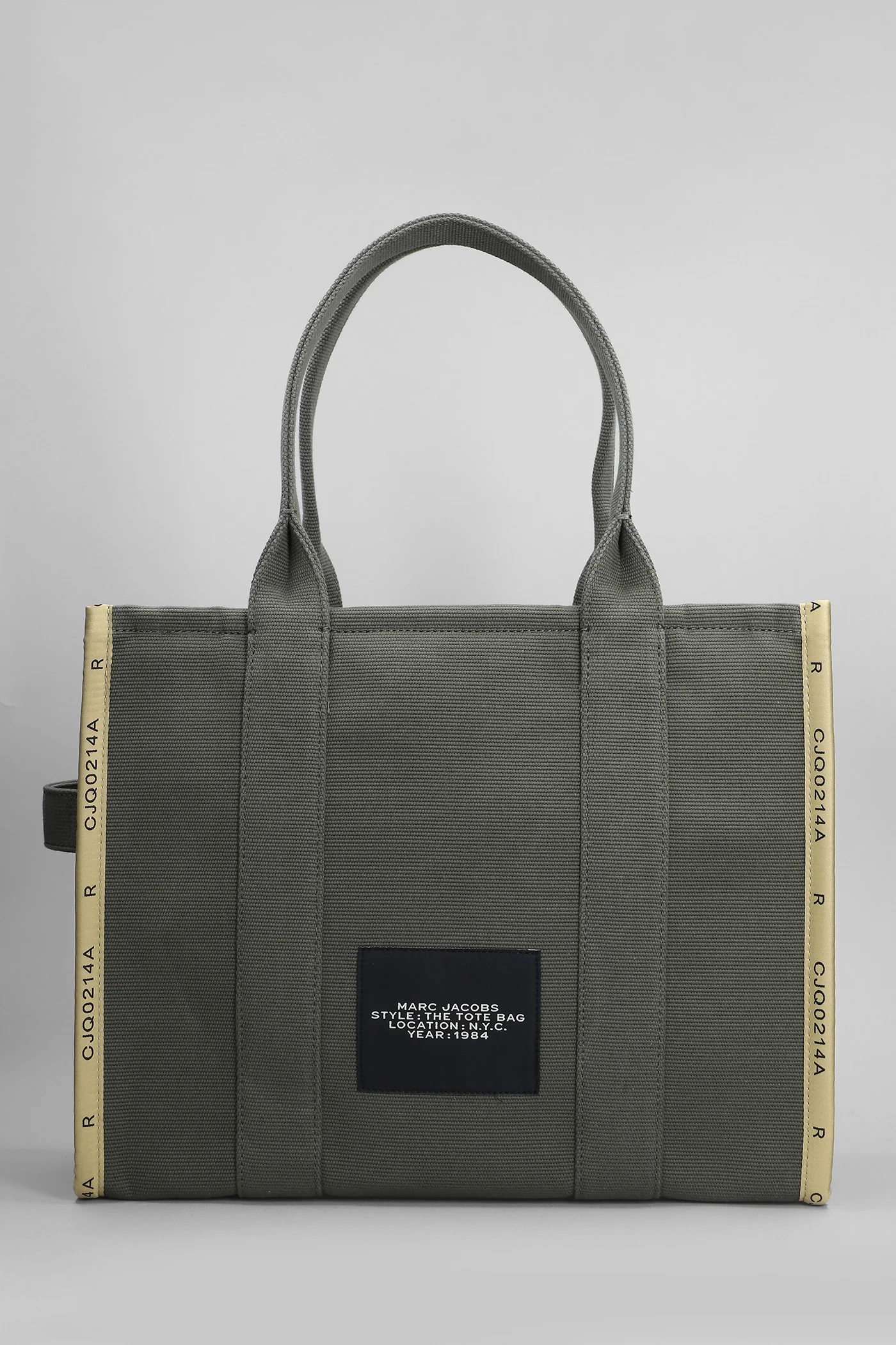 Traveler Tote in green cotton - Image 3