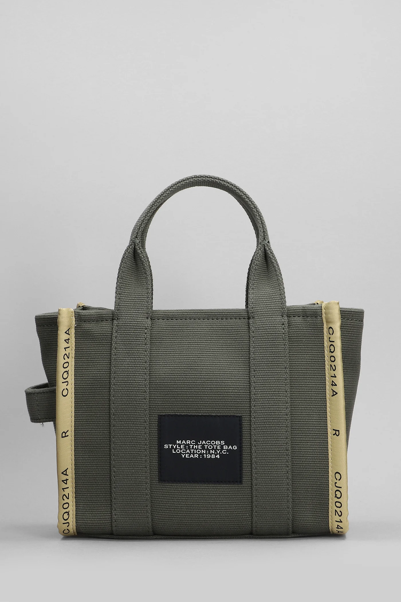 Traveler Tote in green cotton - Image 3