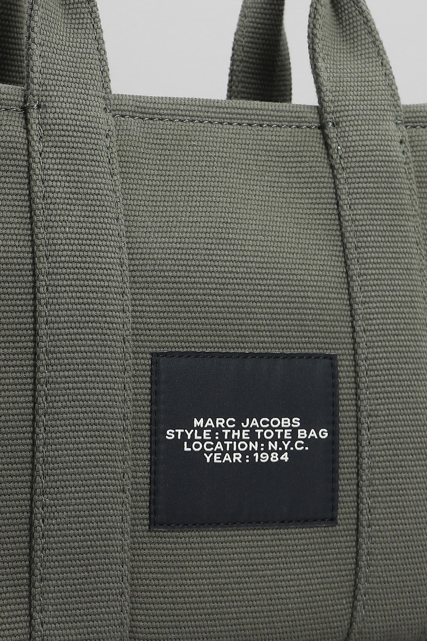Traveler Tote in green cotton - Image 4
