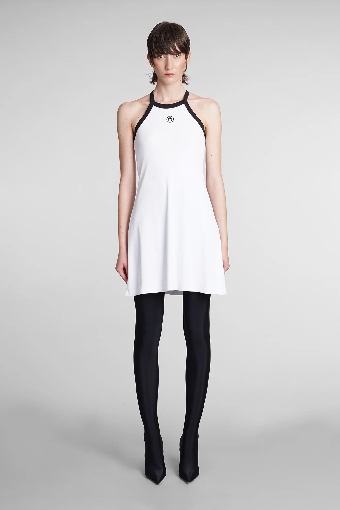 Dress woman  in white cotton
