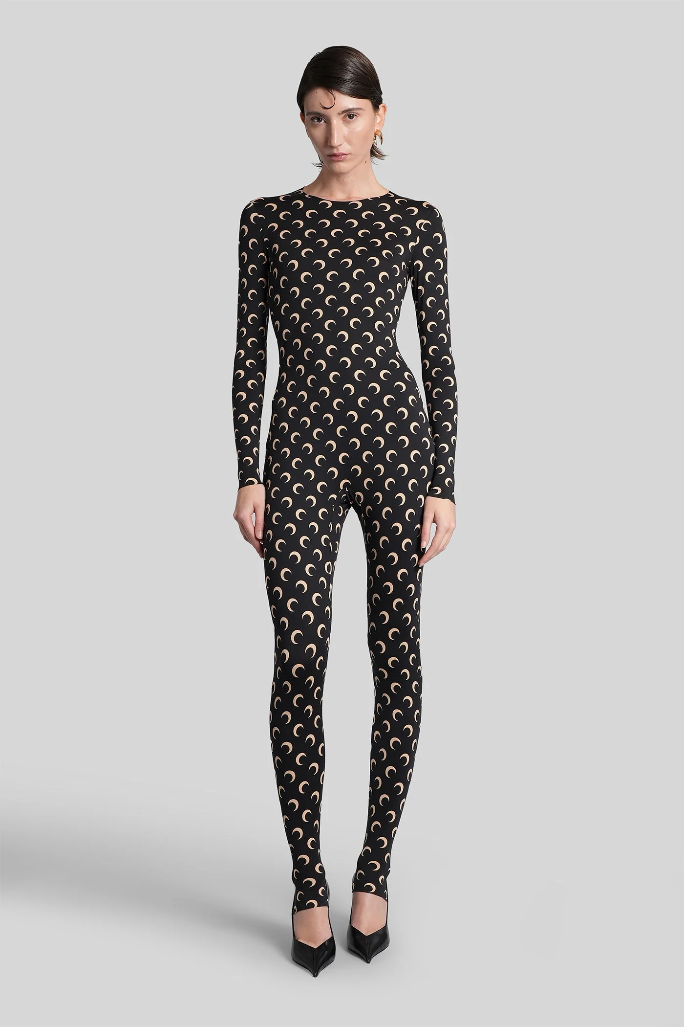 Jumpsuit in black polyamide