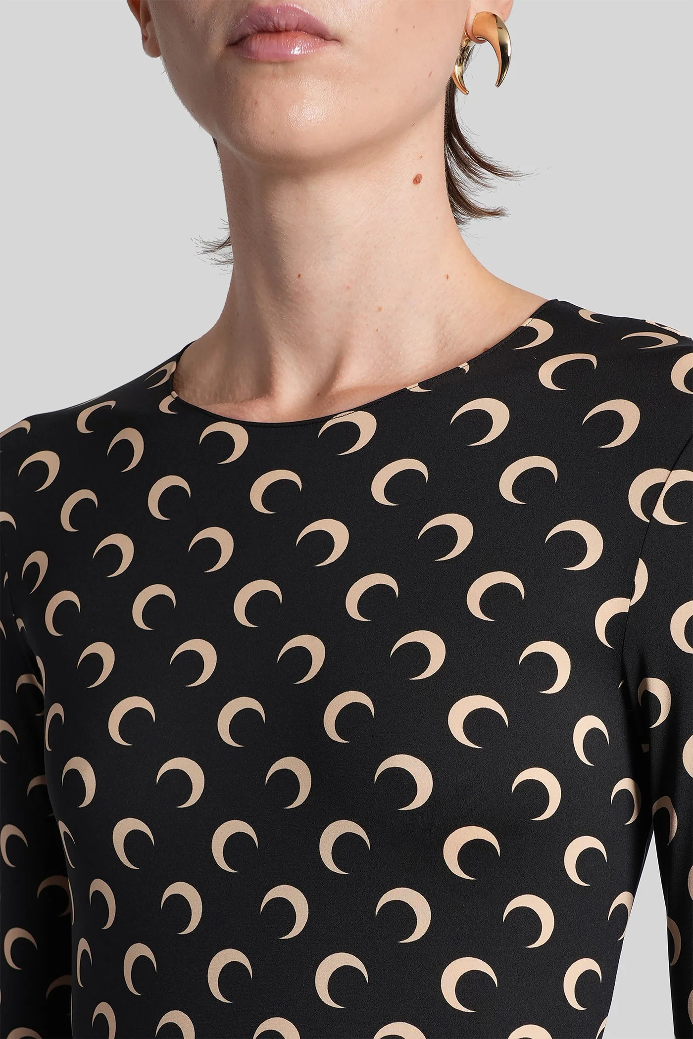 Jumpsuit in black polyamide - Image 5
