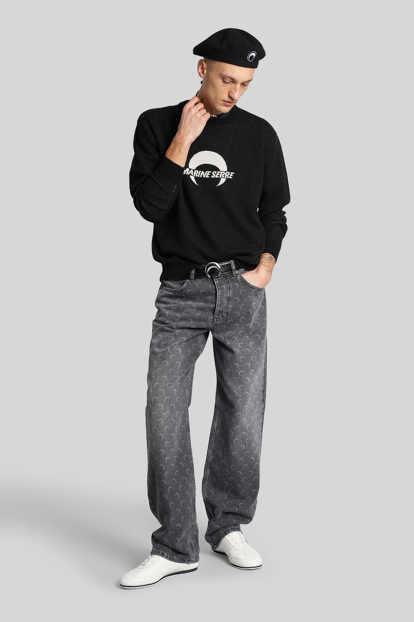 Knitwear in black wool - Image 2