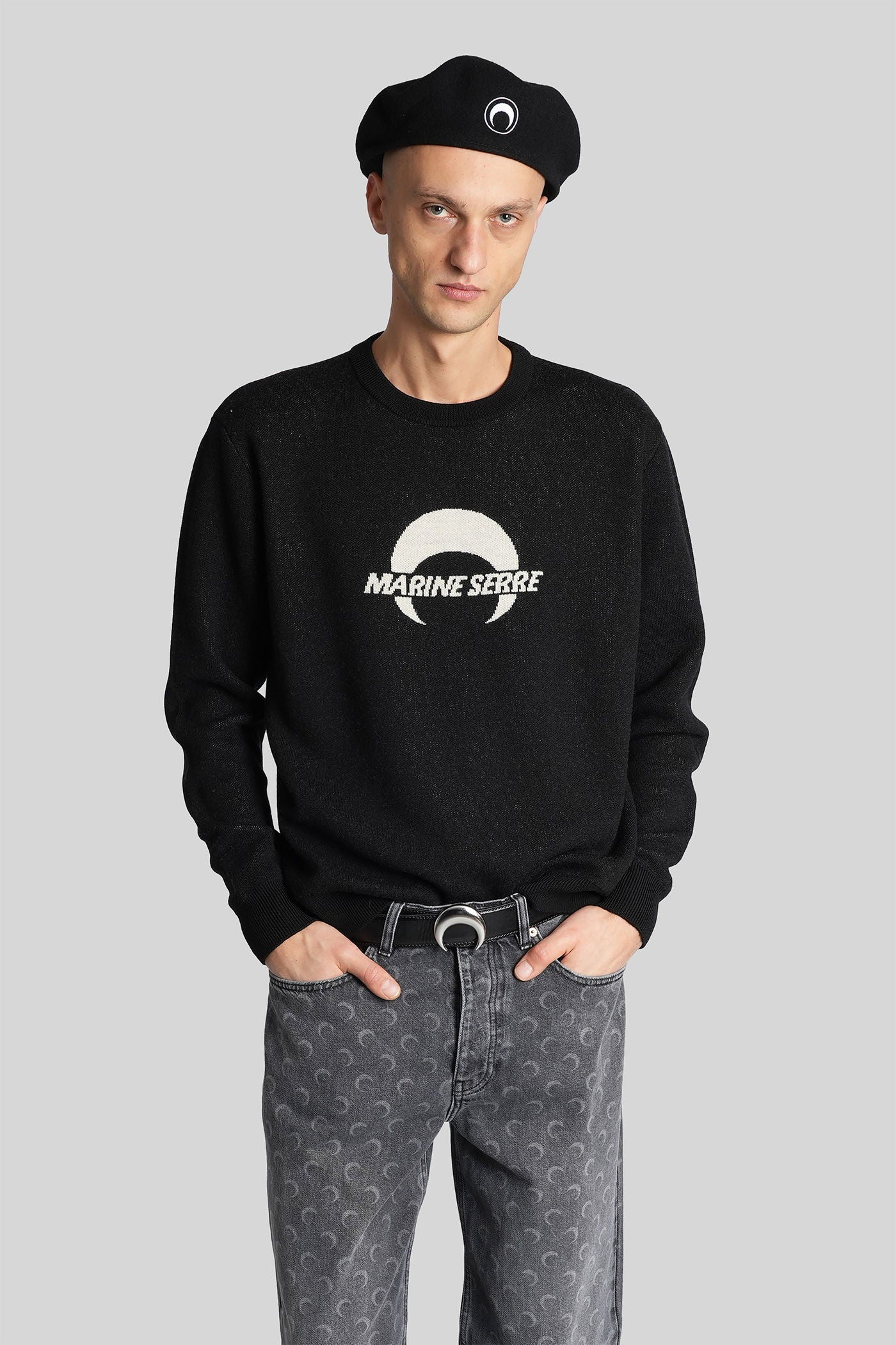 Knitwear in black wool - Image 21