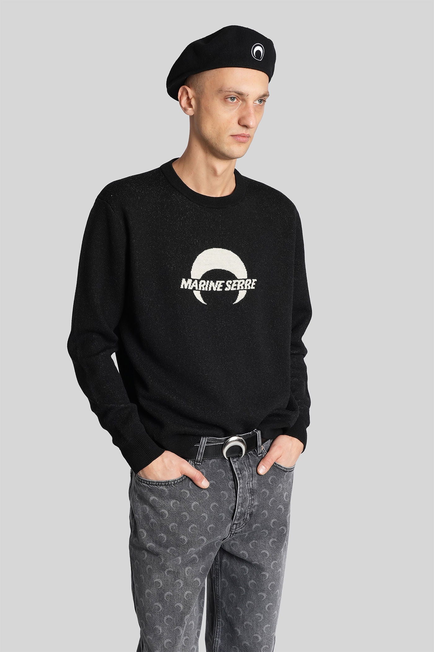Knitwear in black wool - Image 69