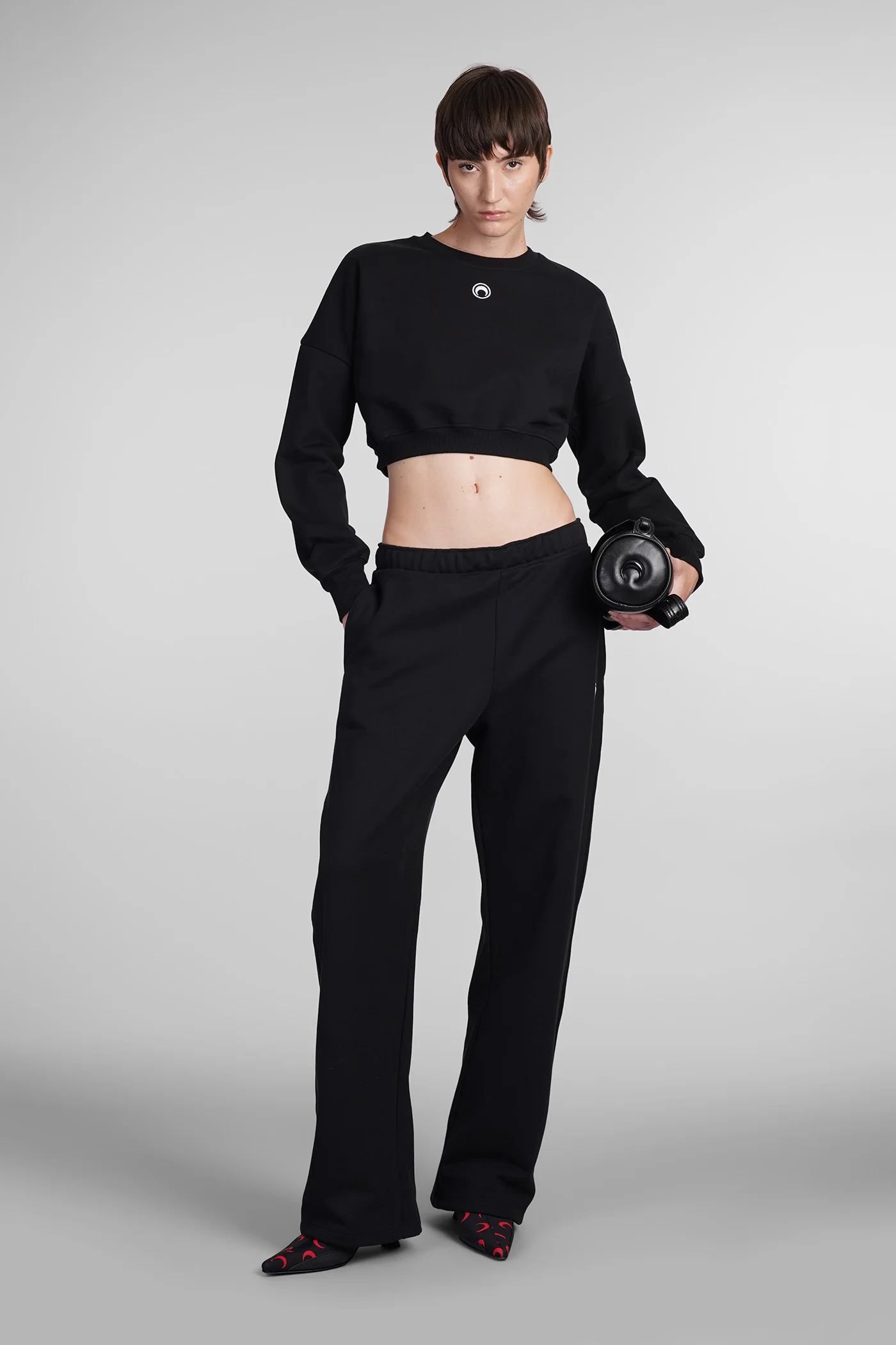 Sweatshirt in black cotton - Image 2