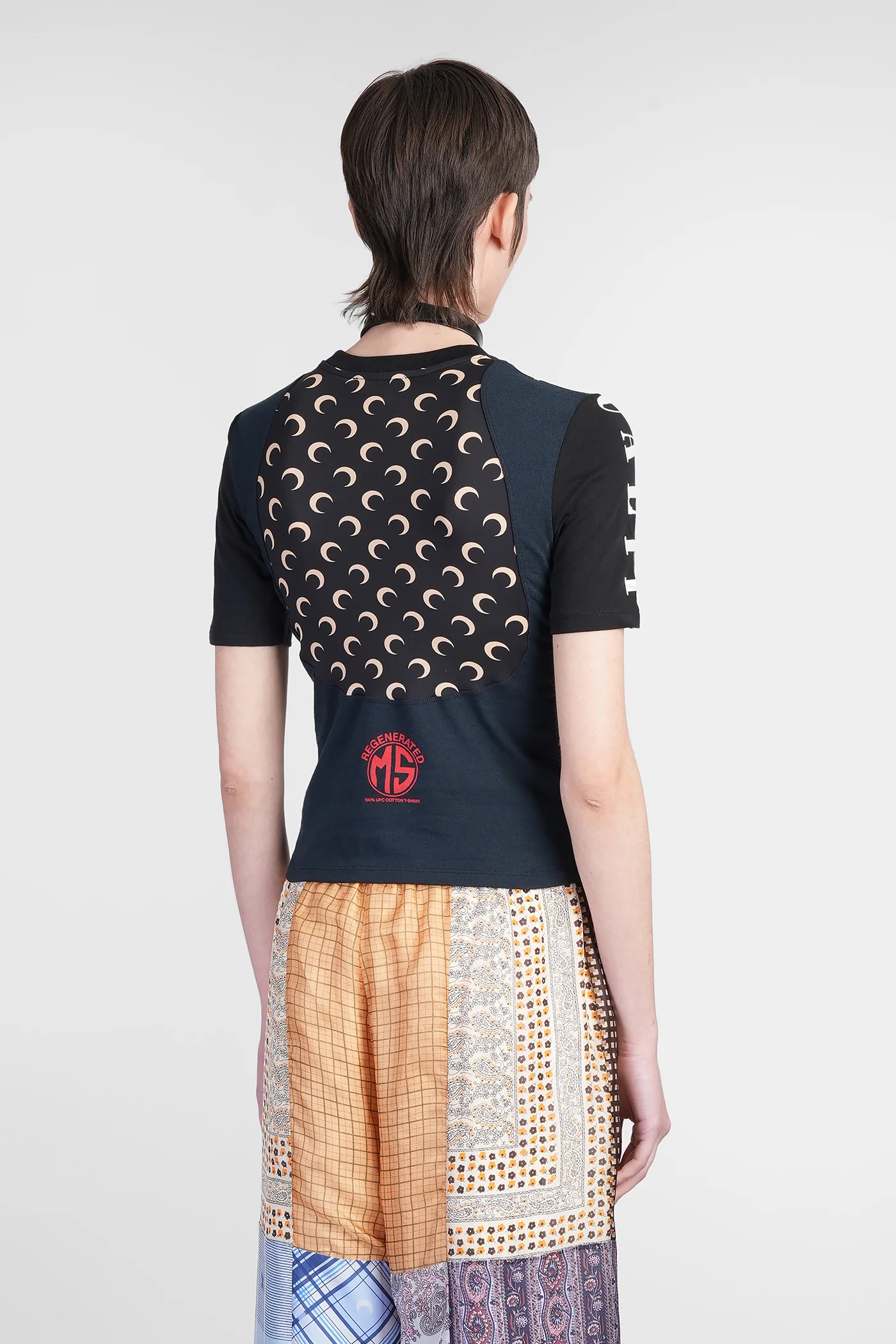 T-Shirt in black cotton - Image 3