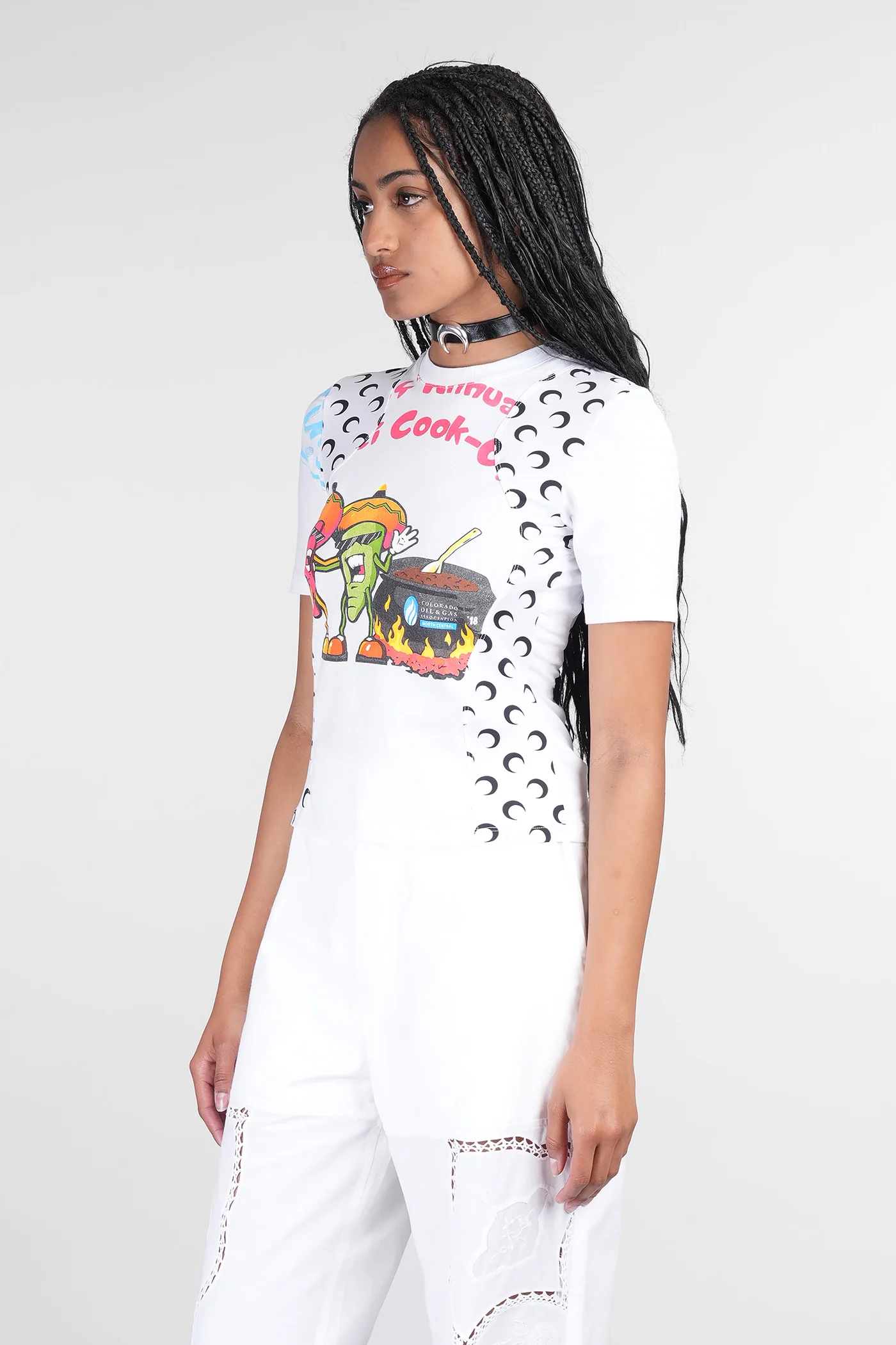 T-Shirt in white cotton - Image 4